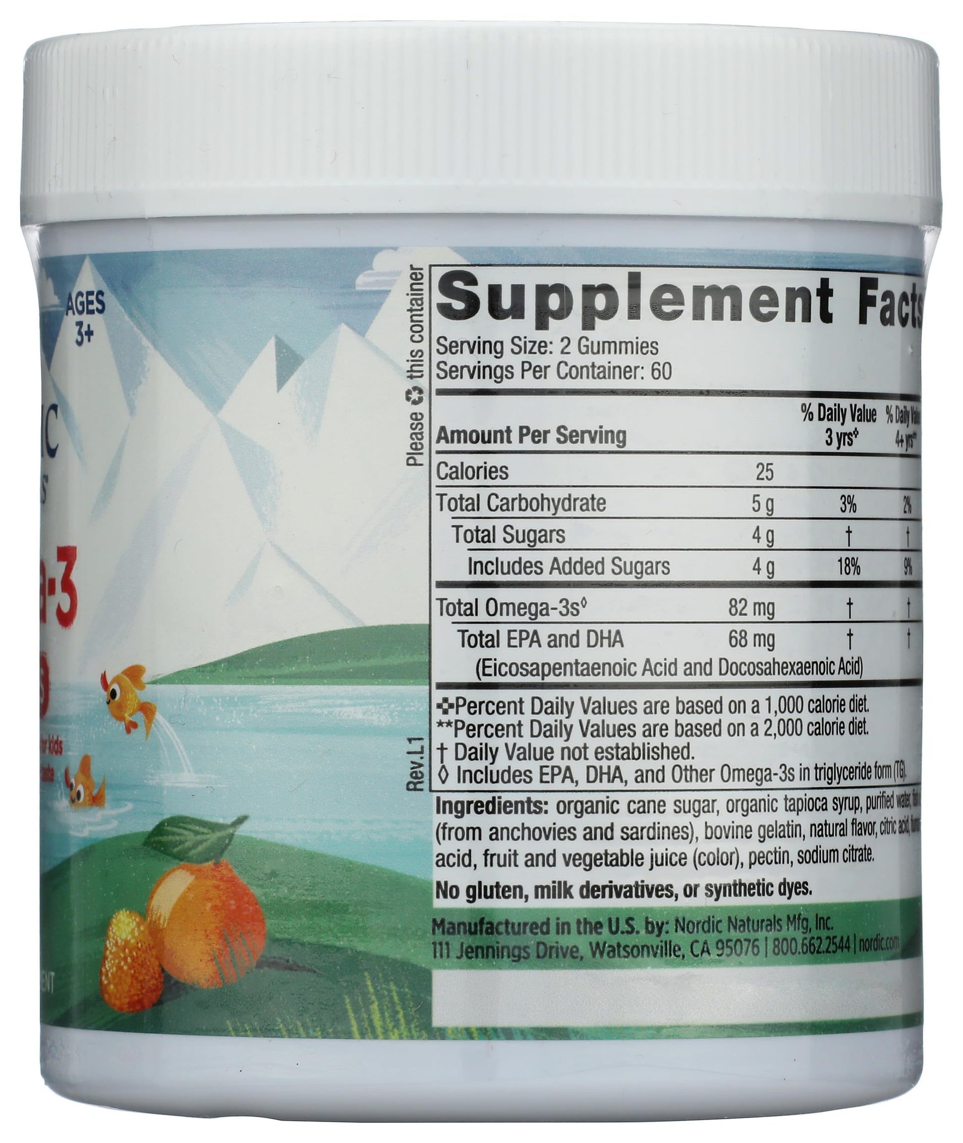 Nordic Naturals Nordic Omega 3 Gummies, 120 Ct Nordic Naturals Au supplements