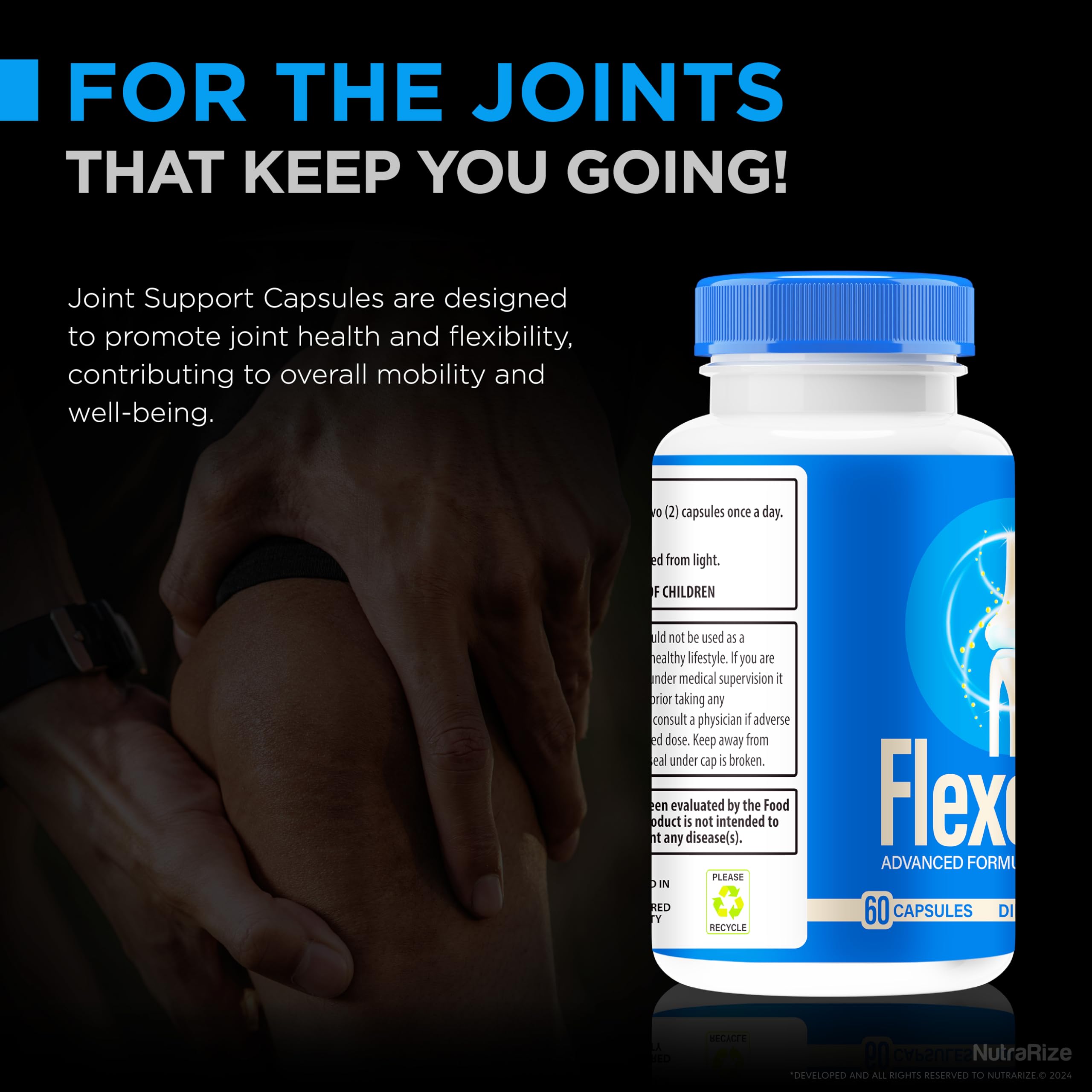 NutraRize (2 Pack) Flexopril Ultra Capsules, Official Flexopril for Joint Support, All-Natural Formula to Fortify Bones and Bolster Flexibility, Premium FlexoprilUltra Pills Review (120 Capsules) NutraRize Au supplements