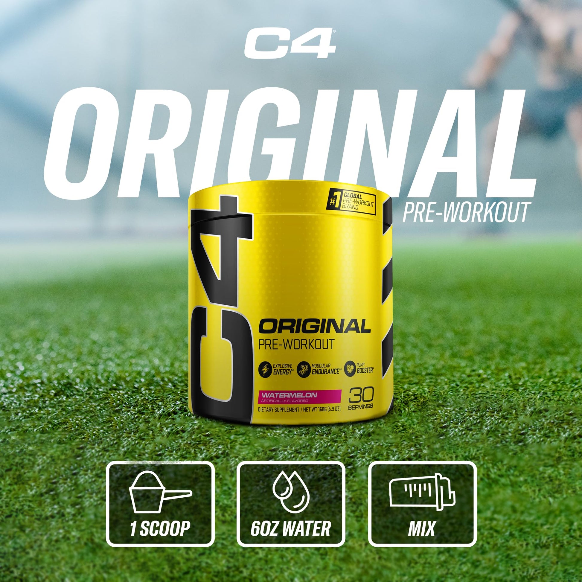 Cellucor C4 Original Pre Workout Powder Watermelon Sugar Free Preworkout Energy Cellucor Au supplements