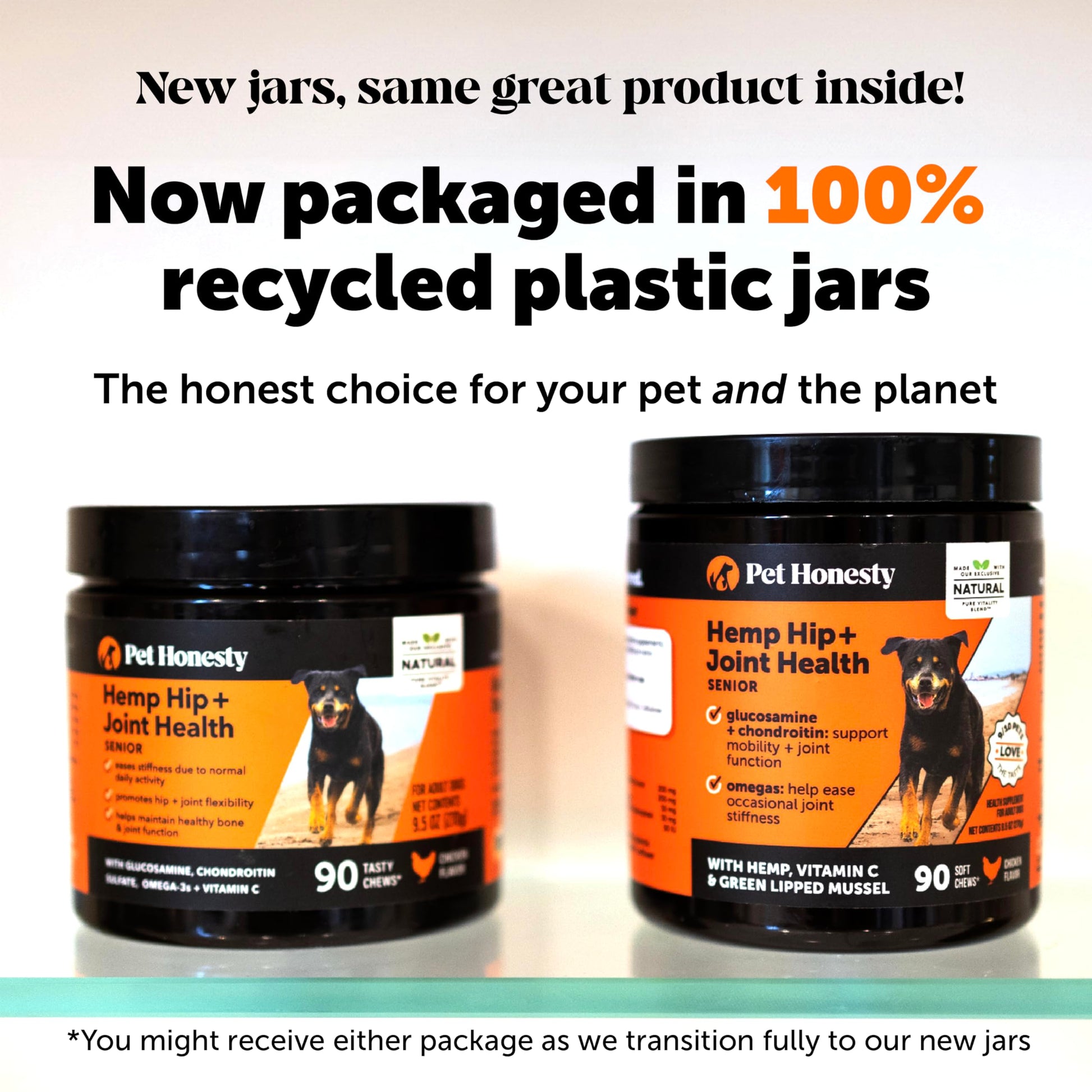 Senior Hemp Hip and Joint Supplement for Dogs - Glucosamine Chondroitin, MSM & Green Lipped Mussel - Relief for Joint Stiffness, Advanced Strength Mobility Support for Senior Dogs (Chicken, 90 Ct) Pet Honesty Au supplements