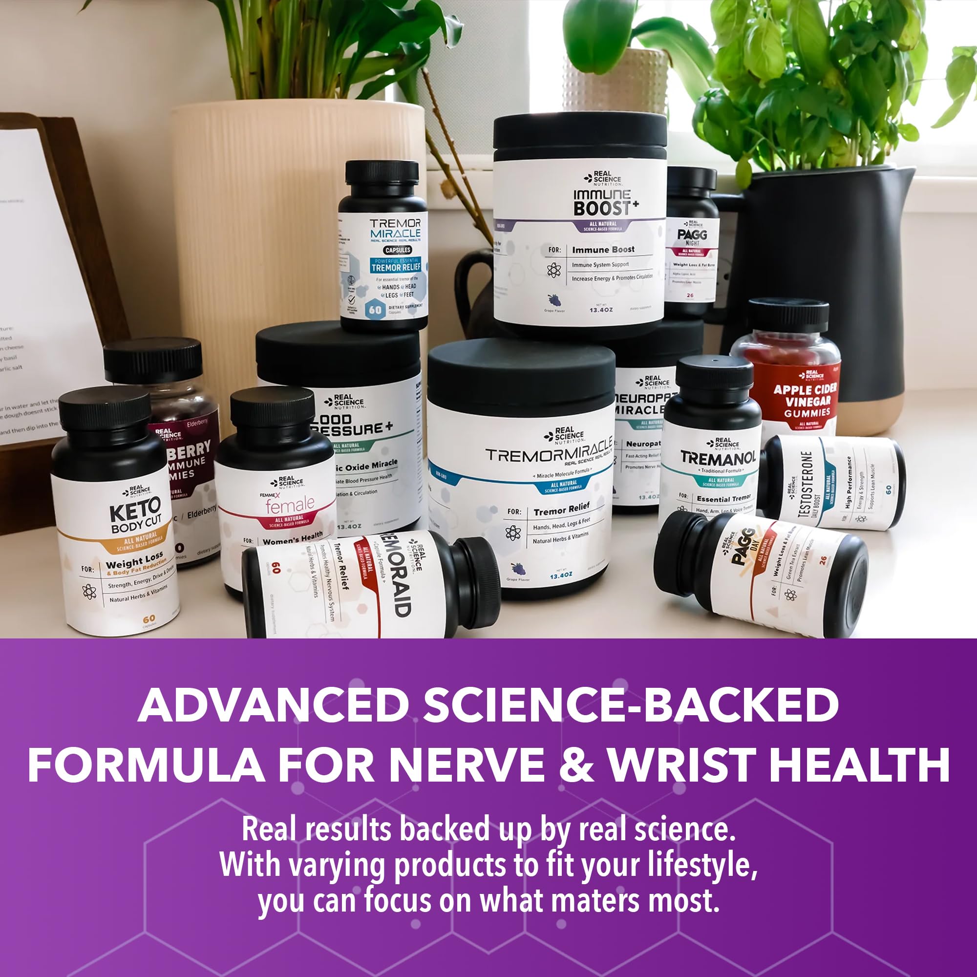 Real Science Carpal Miracle – All Natural Carpal Tunnel Relief & Wrist Support Supplement with Vitamins B6, B12, C, D, K + GABA – Hand & Nerve Comfort – Made in USA, 60 Caps Real Science Nutrition Au supplements