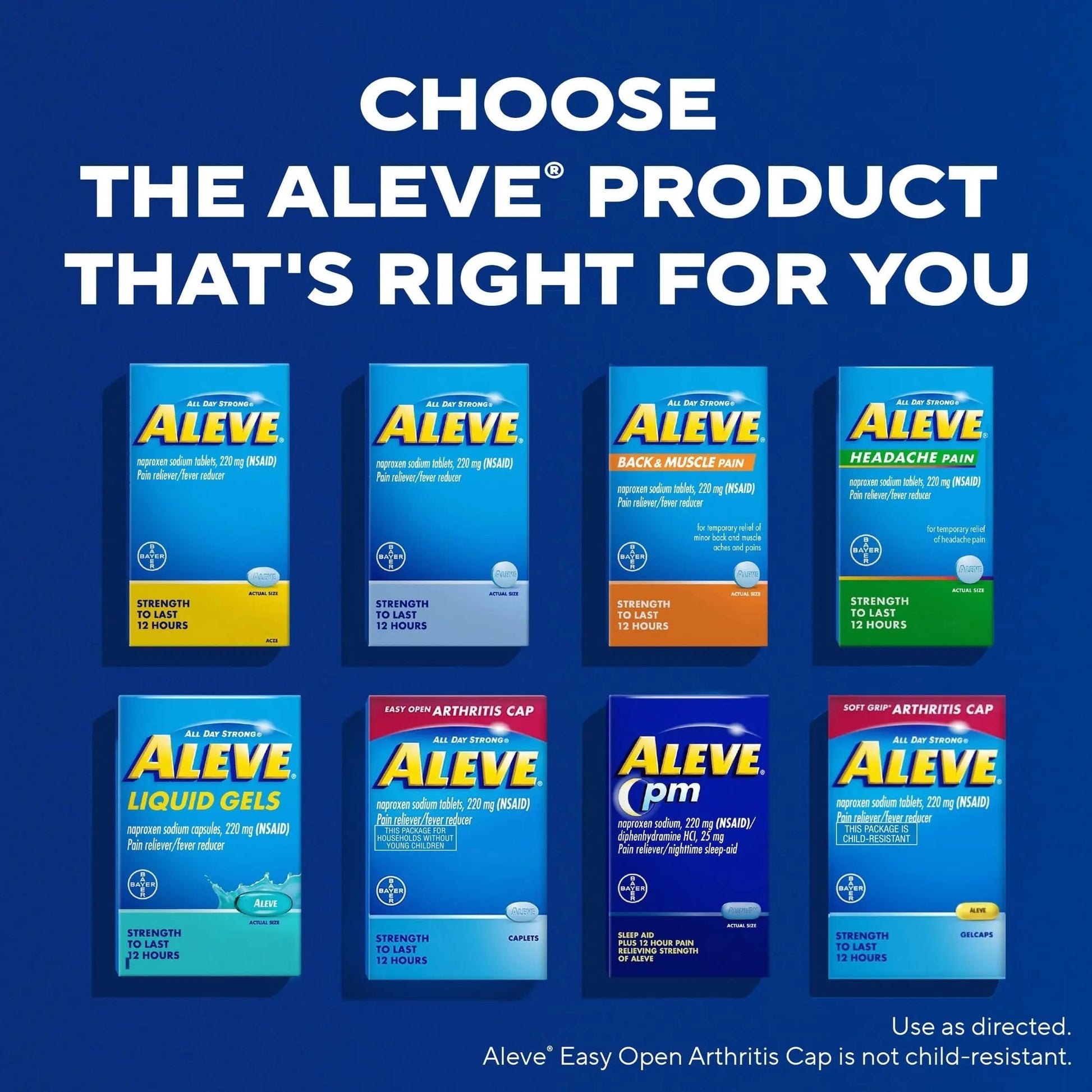 Aleve PM Sleep Aid Plus Pain Reliever Caplets, Naproxen Sodium & Diphenhydramine HCl, Nighttime, 120 Count Aleve Au supplements