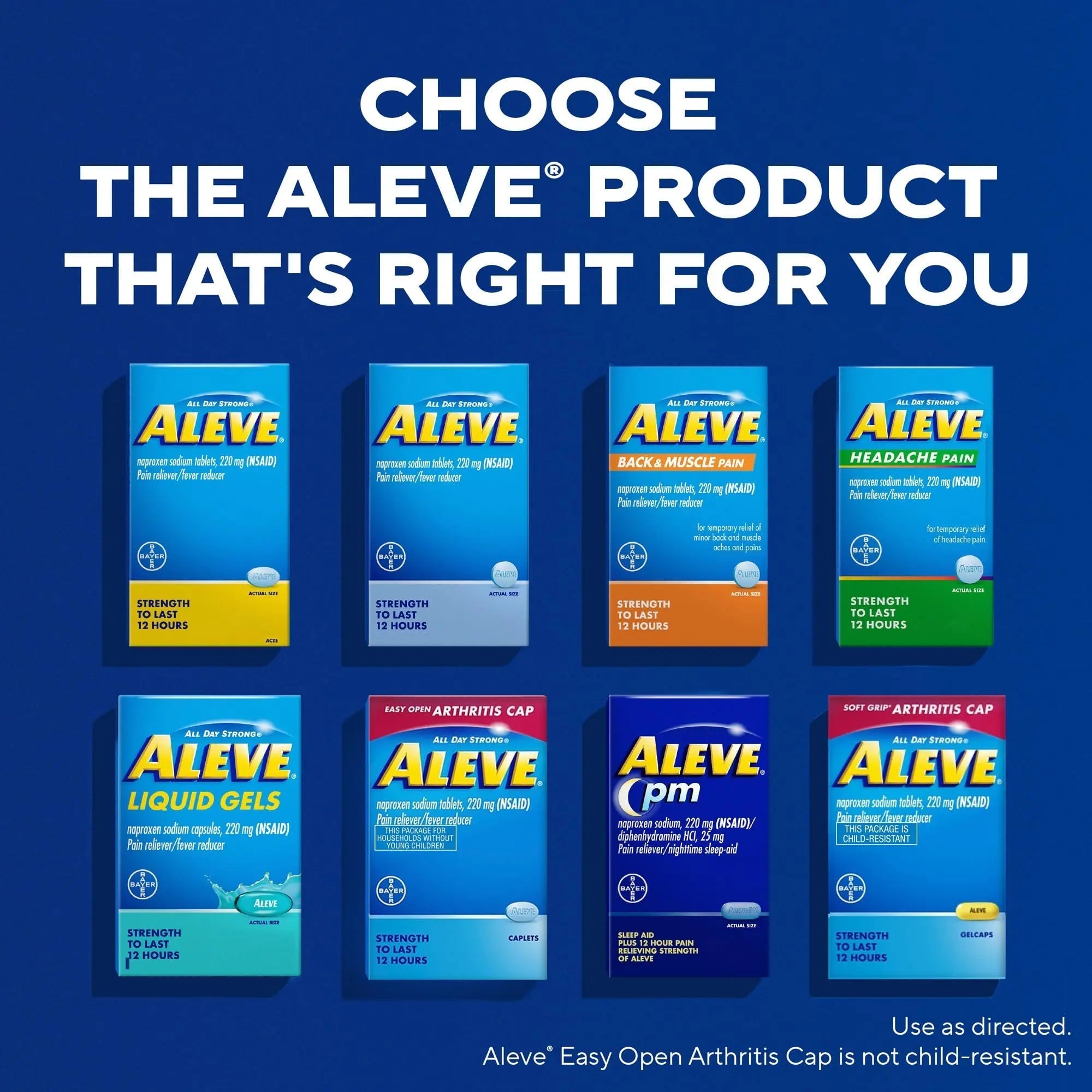 Aleve PM Sleep Aid Plus Pain Reliever Caplets, Naproxen Sodium & Diphenhydramine HCl, Nighttime, 120 Count Aleve Au supplements