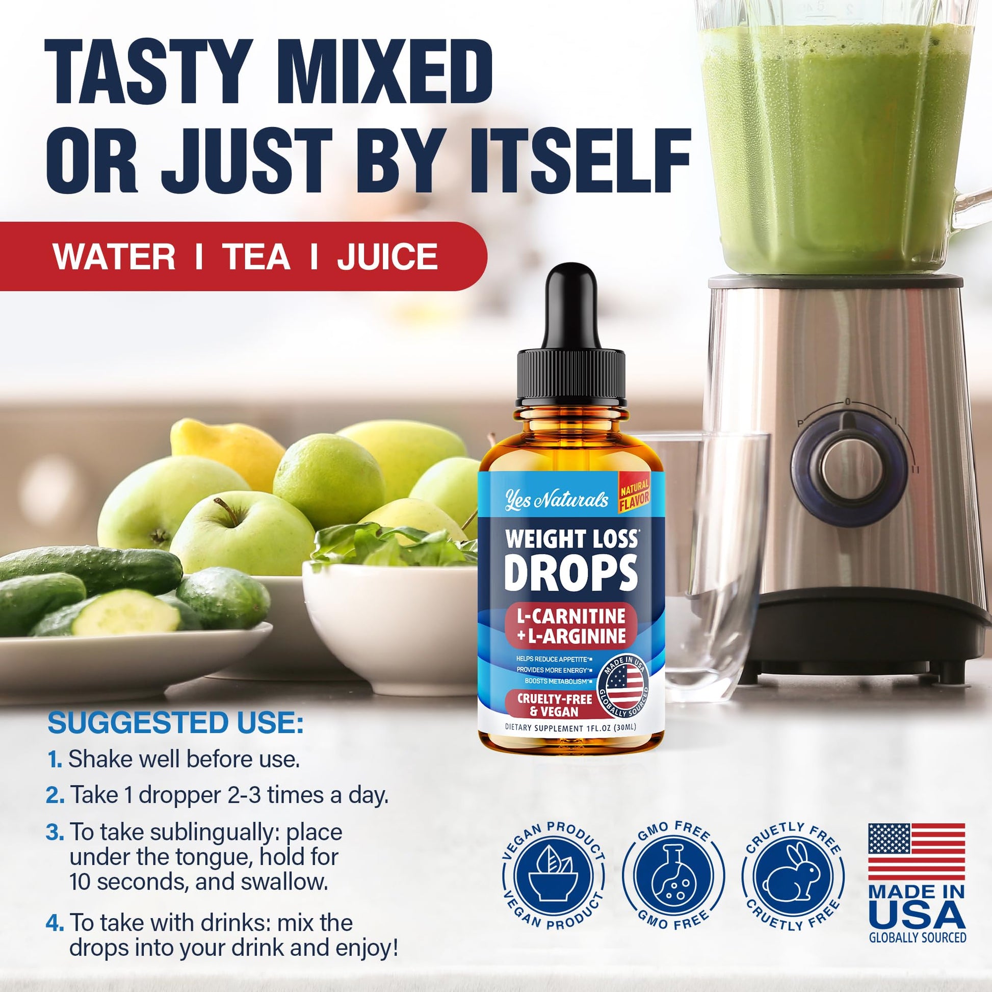 YES NATURALS! Weight Loss Drops - Natural Metabolism Booster & Appetite Suppressant YES NATURALS! Au supplements