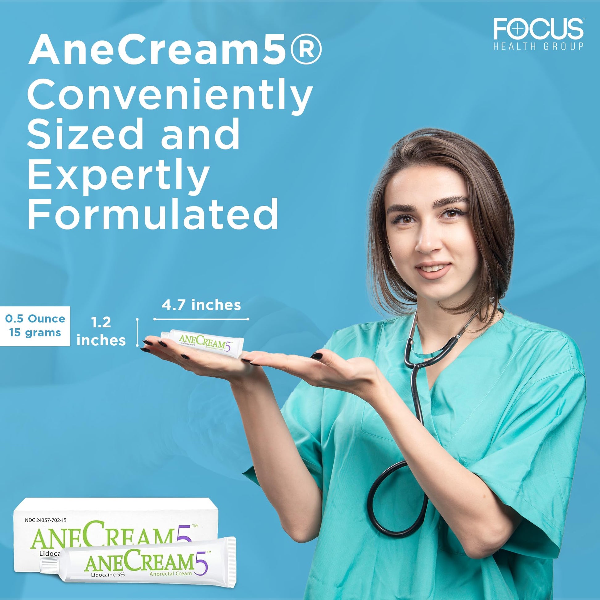 AneCream5-5% Lidocaine Numbing Cream - Maximum OTC Strength, Medical Grade Numbing Cream, Topical Anesthetic Lidocaine for Local & Anorectal Uses, Hemorrhoid Cream (0.5 oz/15 g) AneCream Au supplements