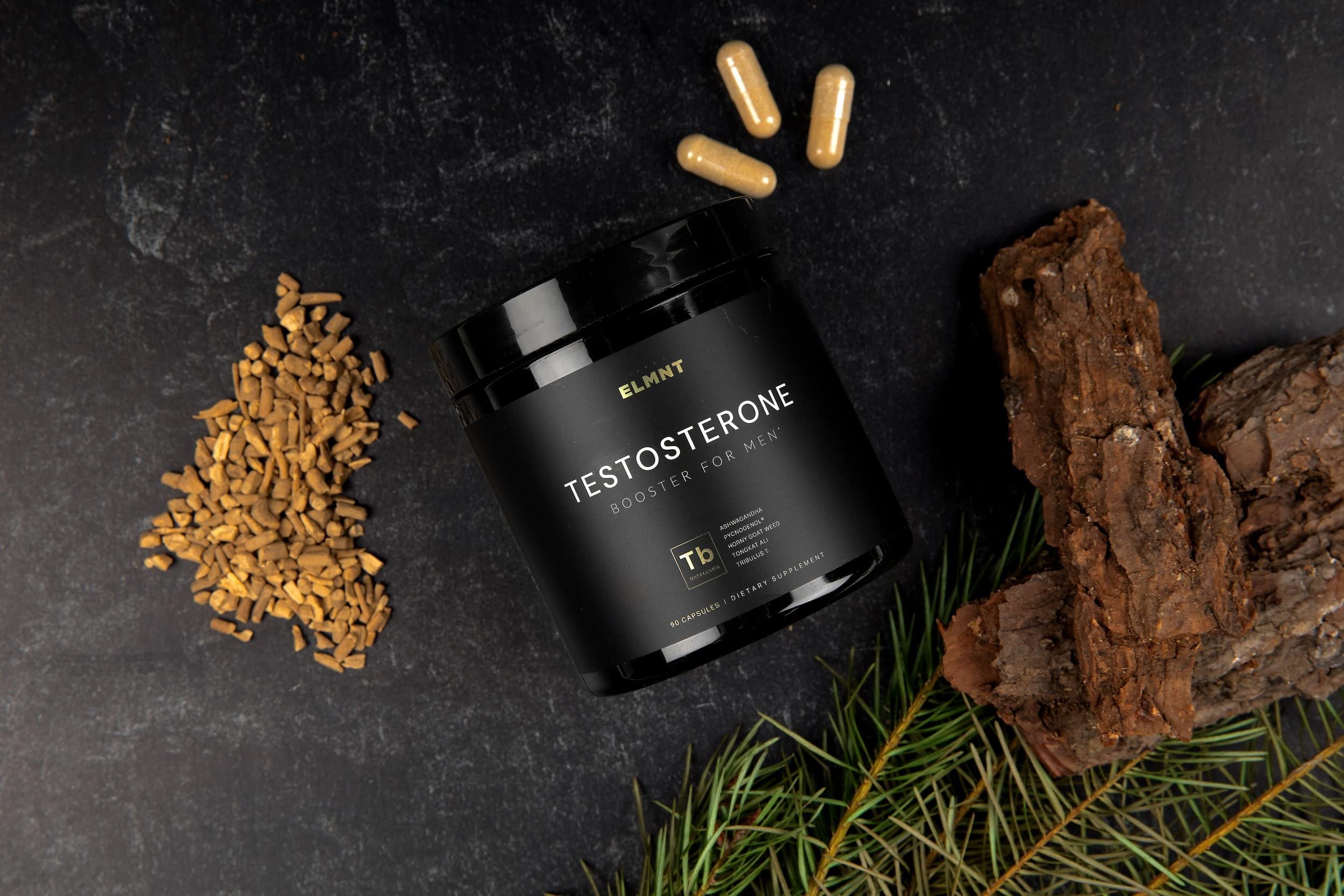 21,800mg Testosterone Booster for Men 8X Strength w. Ashwagandha, Tongkat Ali, Pycnogenol, Tribulus - Total T Male Enhancing Test Booster + Muscle Builder Workout Testosterone Supplement for Men TERRA ELMNT Au supplements