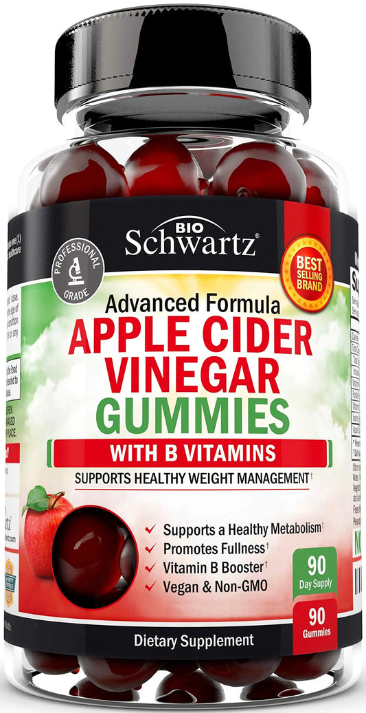 Apple Cider Vinegar Gummies for Weight Loss - ACV Gummies with The Mother BioSchwartzAU supplements