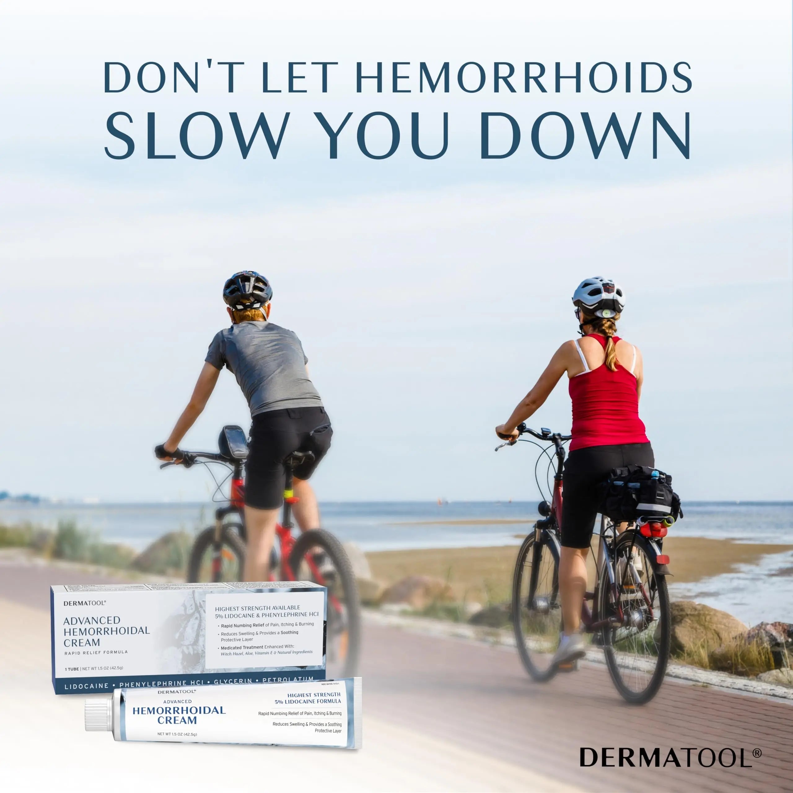 Hemorrhoid Treatment - Advanced Hemorrhoid Cream 5% Lidocaine & Phenylephrine - Hemorrhoid Shrinking Treatment - Rapid Relief of Pain, Swelling, Bleeding, Itching and Burning - Fissure & Hemorrhoids DERMATOOL Au supplements