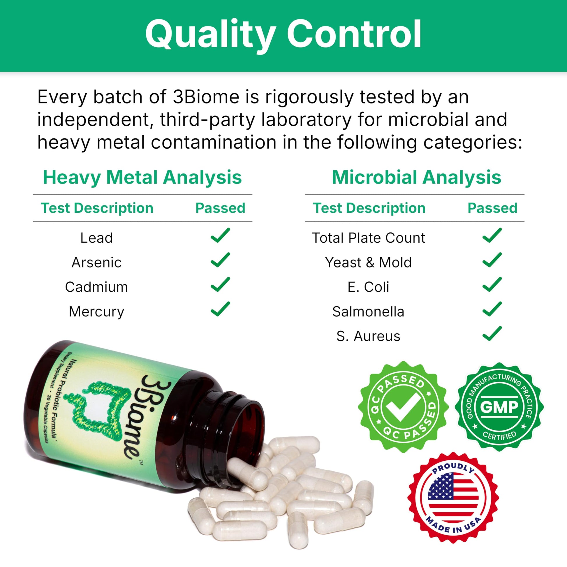 3Biome - Natural Probiotic Supplement - Non-GMO, Vegan, Gluten-Free 3Biome Au supplements