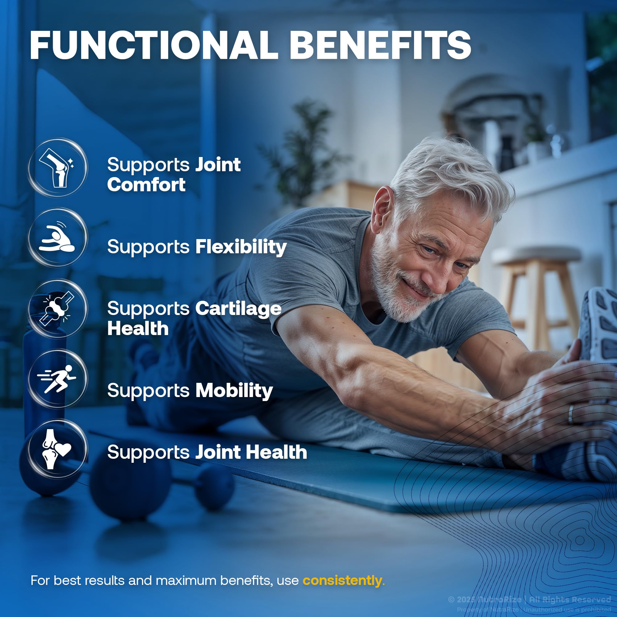NutraRize Flexo Bliss, FlexoBliss Joint Health Support, All-Natural Supplement to Support Flexibility and Full Range of Motion, Official Flexo Bliss Reviews (60 Capsules) NutraRize Au supplements