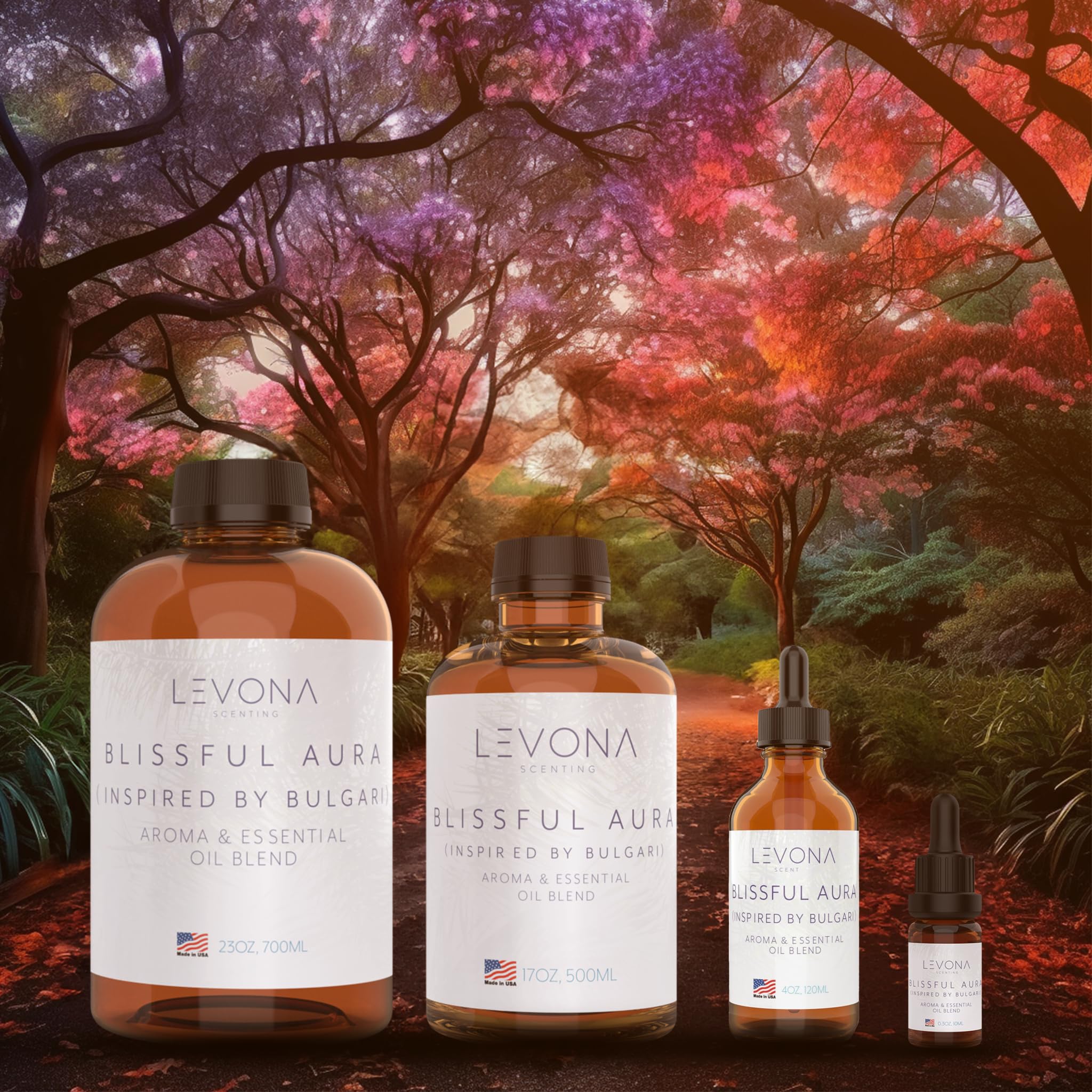 Levona Scent Essential Oils for Diffuser: Blissful Aura Inspired by Bulgari with Notes of Amber LEVONA SCENT Au supplements