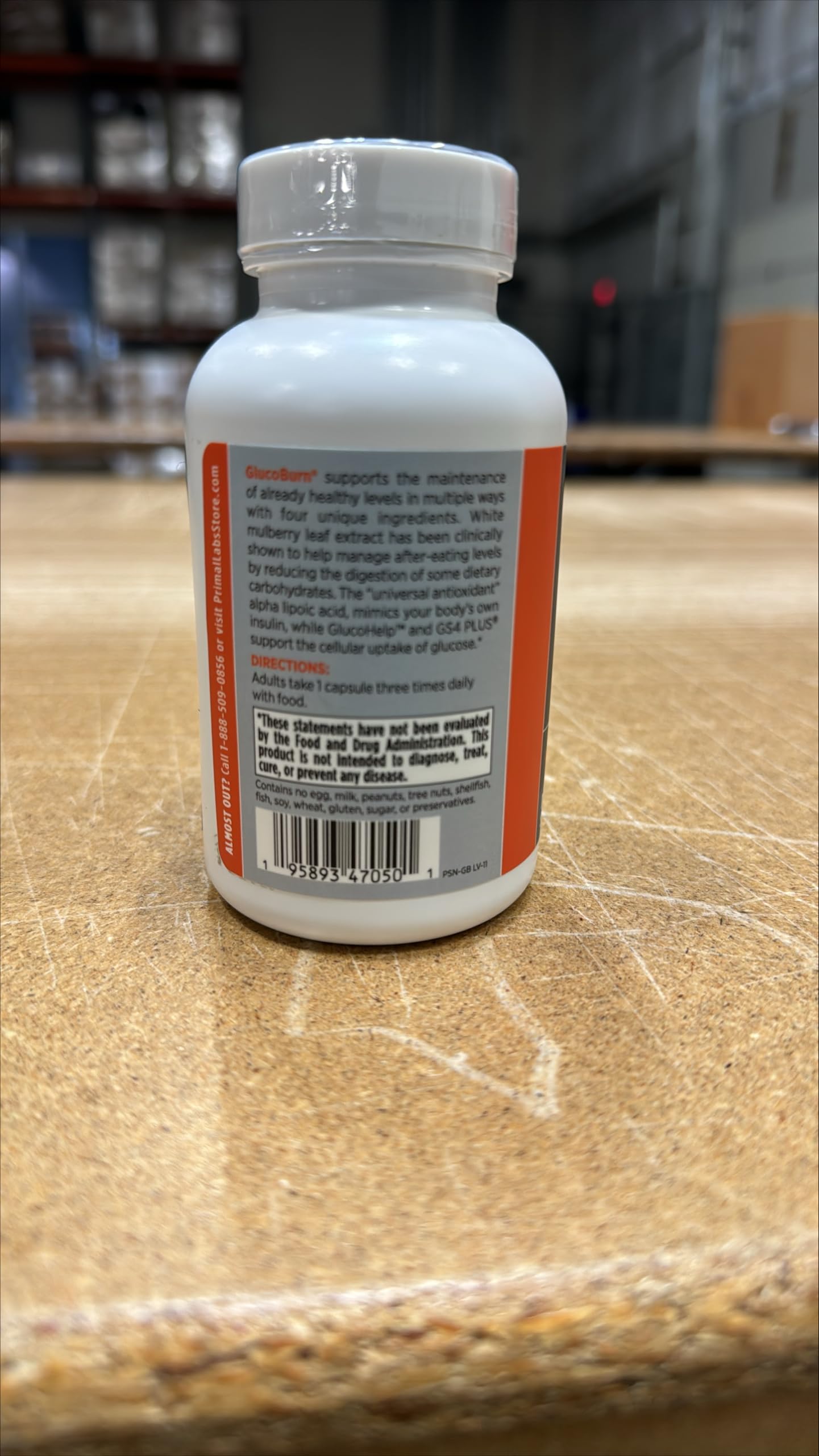 Primal Labs GlucoBurn Support Supplement with White Mulberry Leaf Extract and Alpha Lipoic Acid, 90 Veg capsules Primal Labs Au supplements