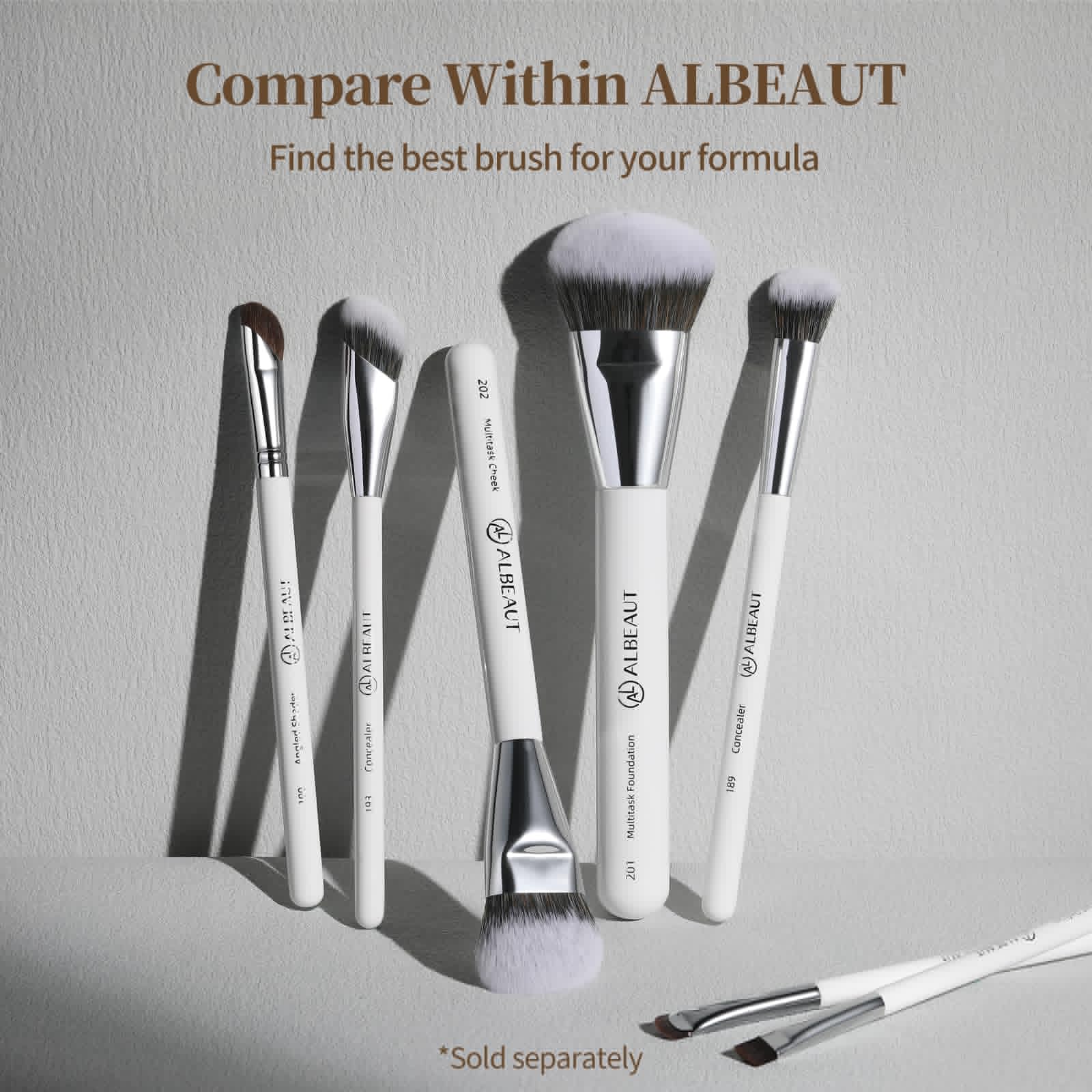 Albeaut Concealer Brush, Angled Under Eye Makeup Small Foundation Precision Face Blending Brush (193 concealer brush) ALBEAUT Au supplements