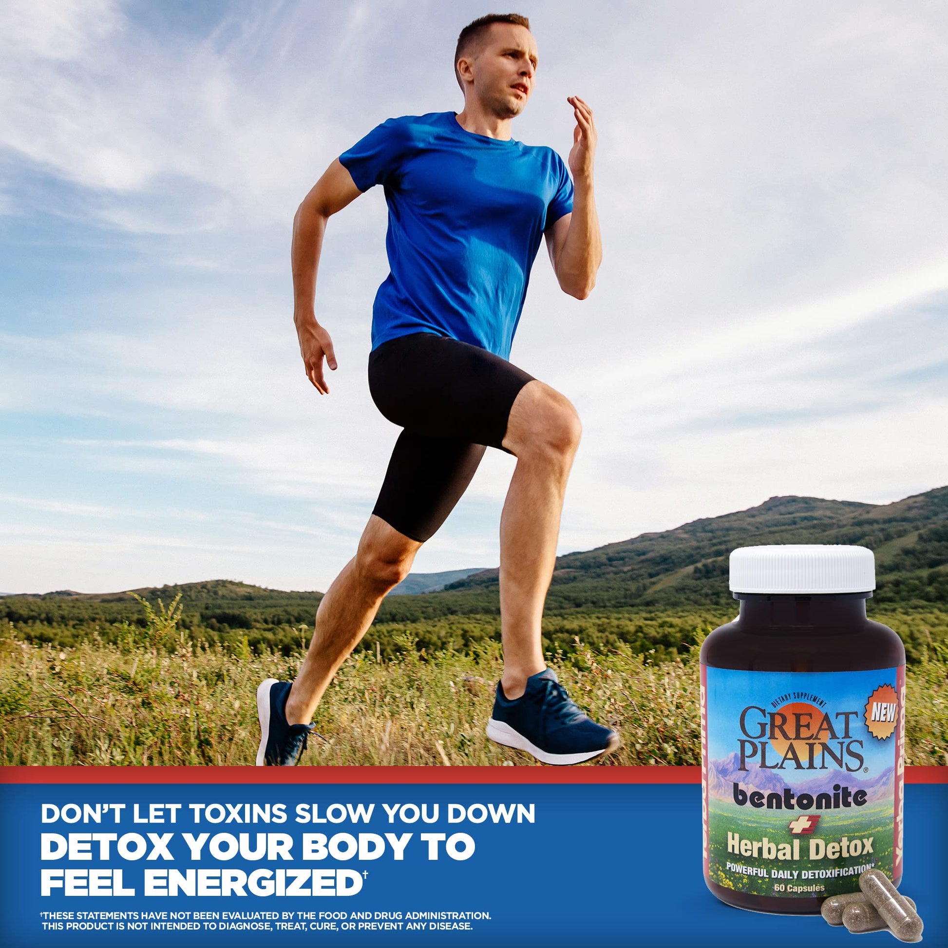 Yerba Prima Bentonite Clay Plus Herbal Detox - 60 Veggie Capsules - Natural Cleansing Supplement Yerba Prima Au supplements
