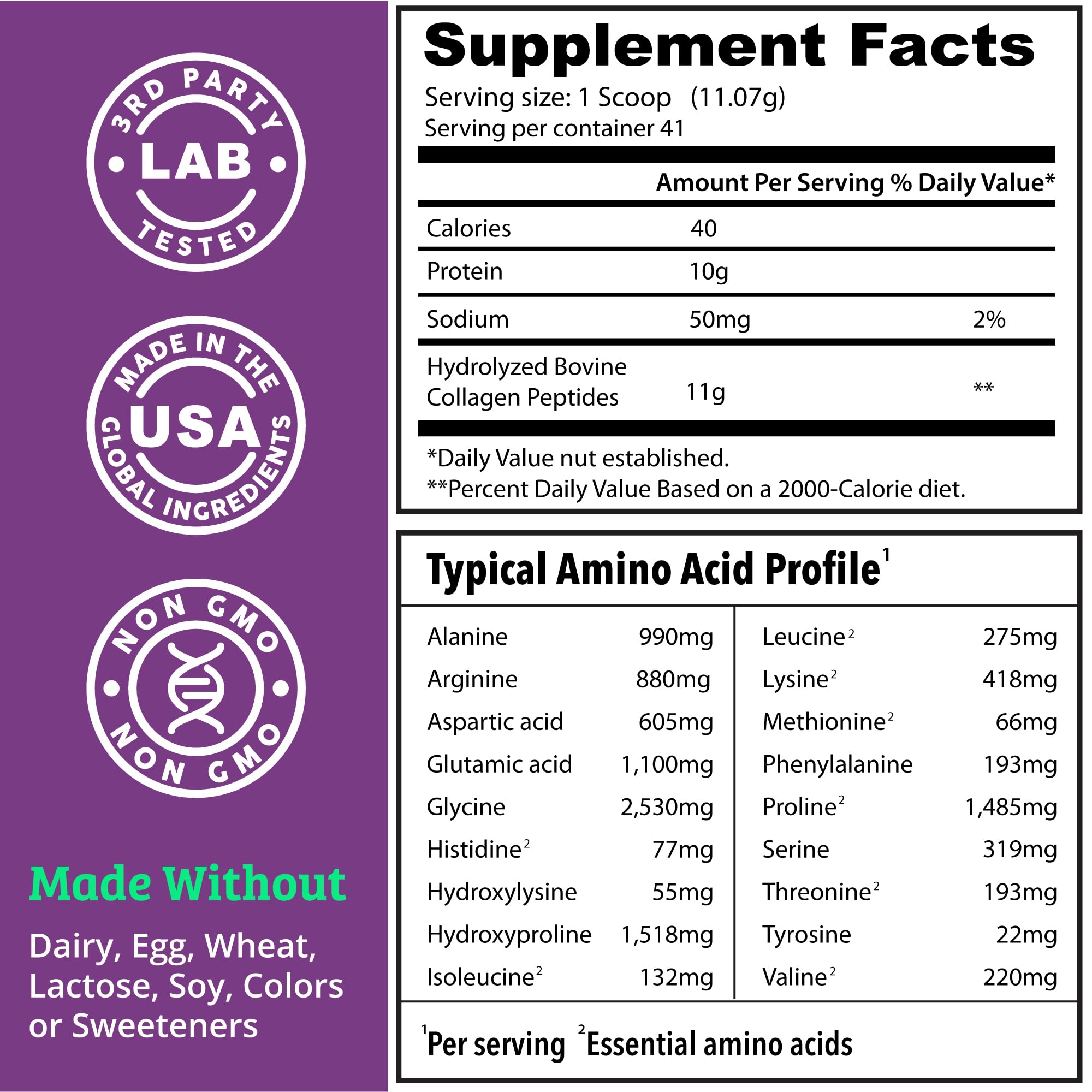 Collagen Protein Powder. Grass Fed Collagen Powder for Women & Men. Hydrolyzed Dr. Matthew Au supplements
