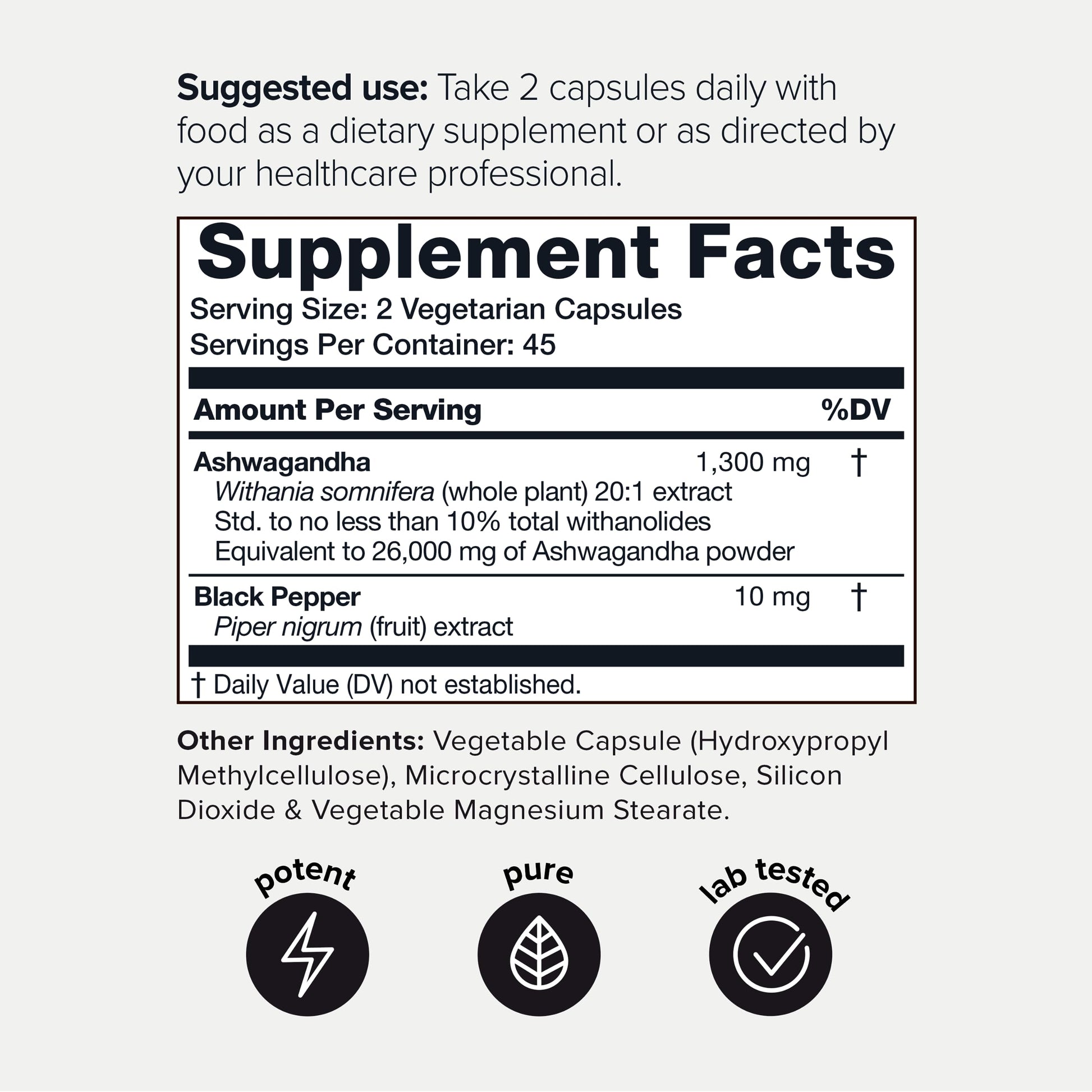 Toniiq 26,000mg 20x Concentrated Extract - 10% Withanolides - Ultra High Strength Toniiq Au supplements