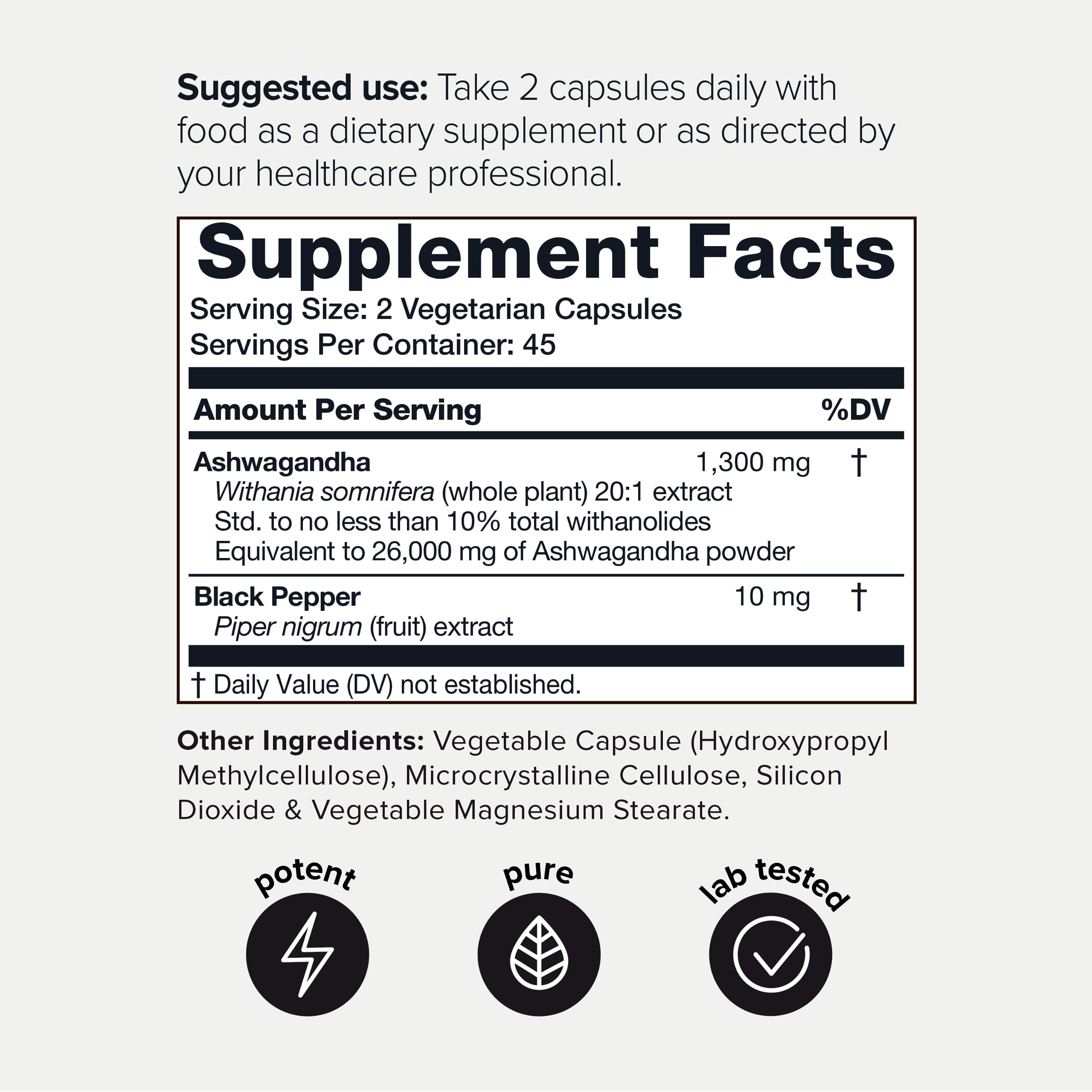 Toniiq 26,000mg 20x Concentrated Extract - 10% Withanolides - Ultra High Strength Toniiq Au supplements
