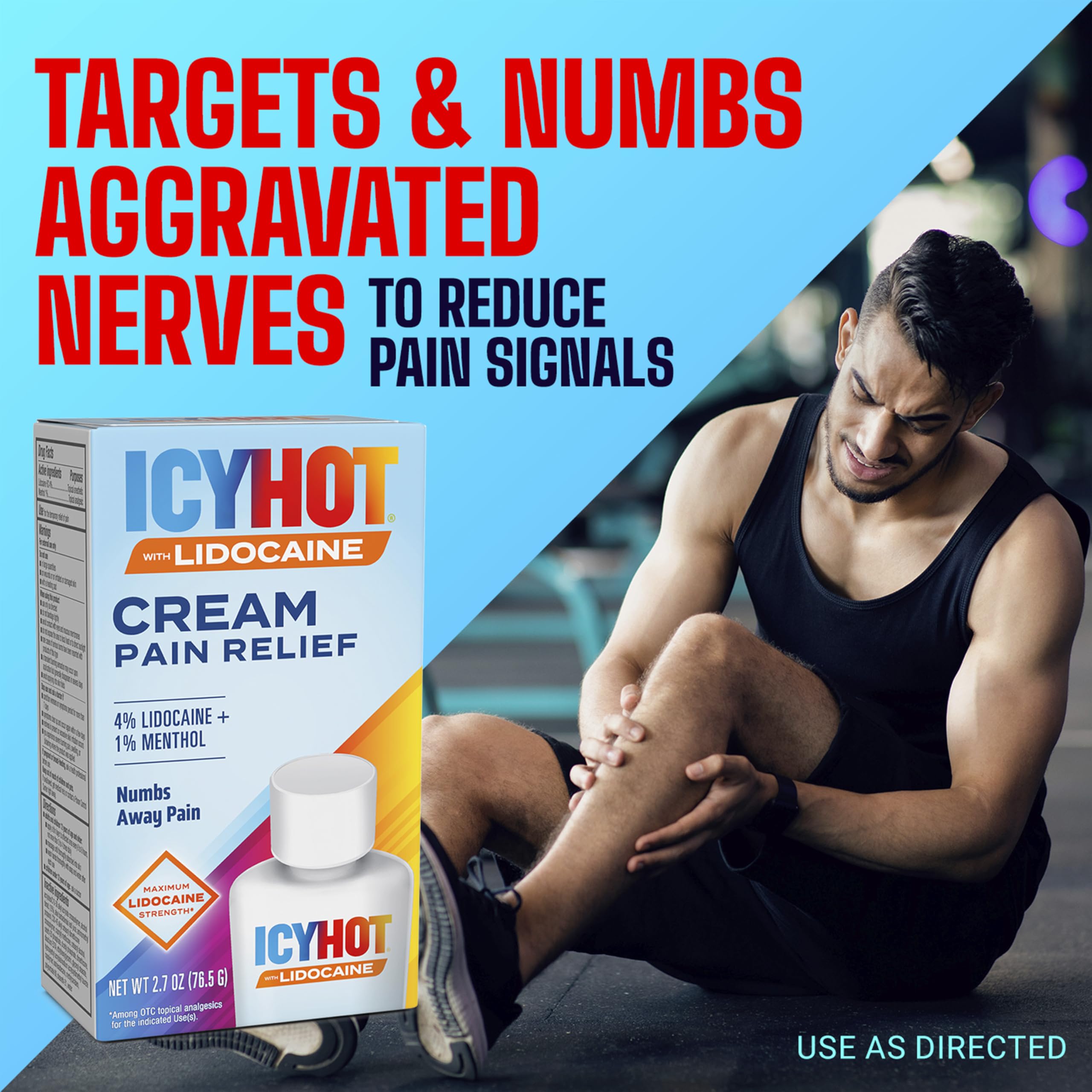 Icy Hot Max Strength Pain Relief Cream with Lidocaine Plus Menthol, 2.7 Ounces Icy Hot Au supplements