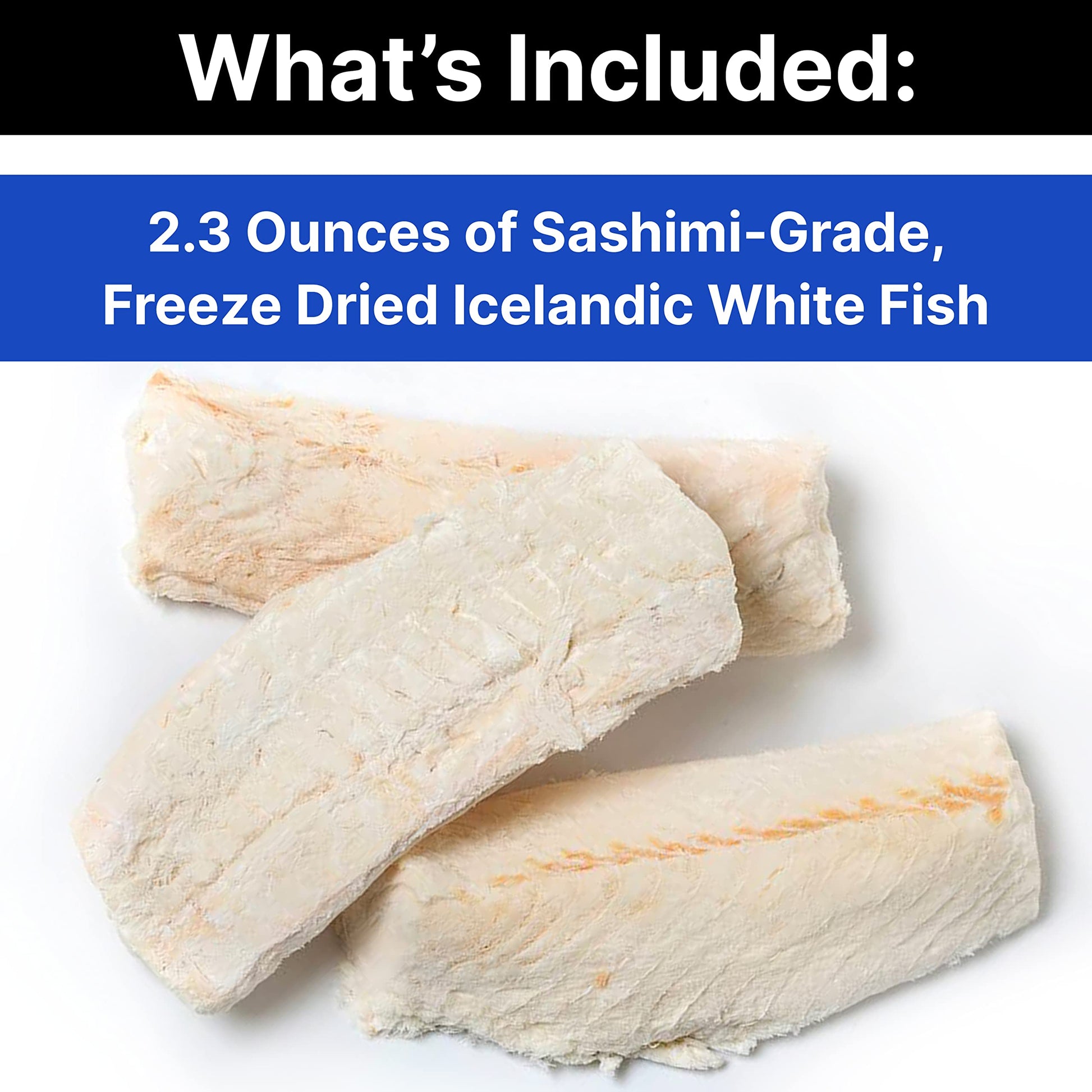 Nordic Catch Freeze Dried Fish Pet Treats from Iceland - Pure, All Natural Seafood Snacks for Dogs, Cats and Other Pets - Human Safe Ingredients, Made from Sashimi Grade Seafood - White Fish Nordic Catch Au supplements