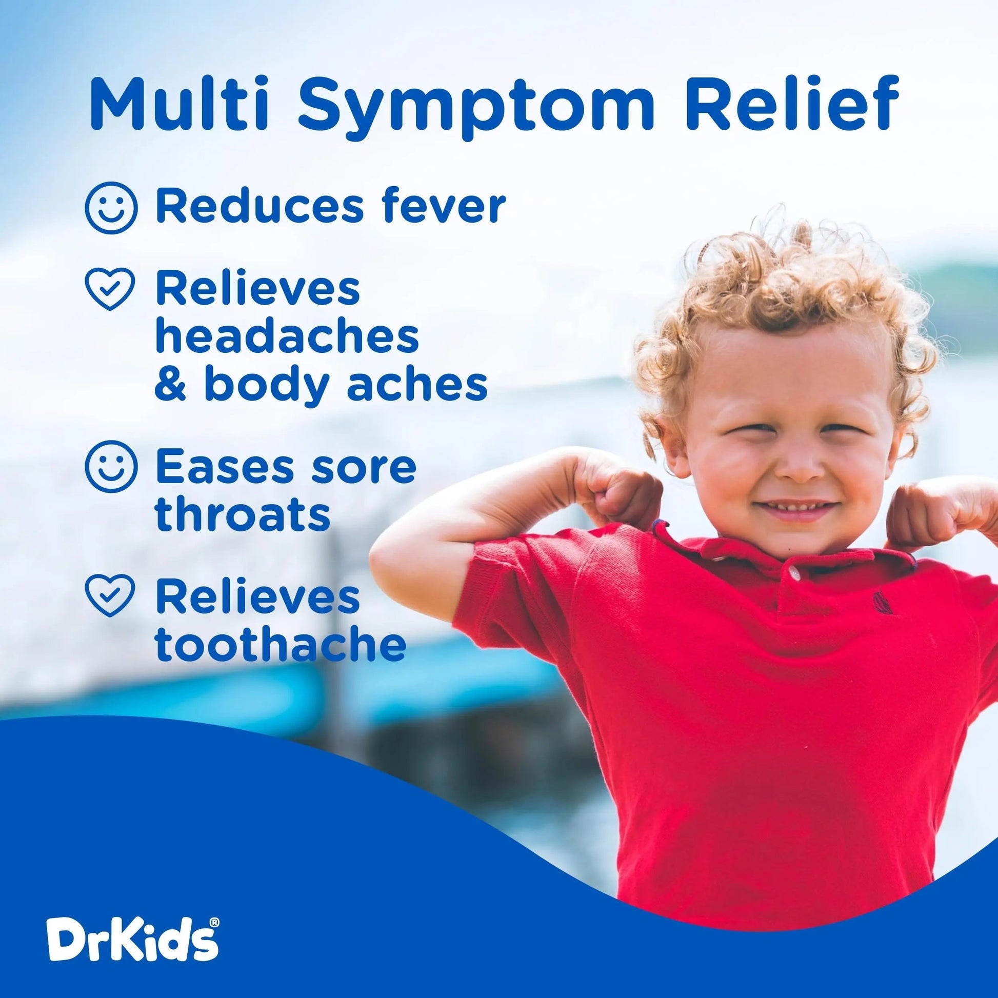 Dr. Kids Children’s Pain and Fever Medicine - Acetaminophen for Kids Ages 2-11, Pre-Measured Single-Use Vials for Headache, Sore Throat, Cold and Flu, Cherry Flavor, 30 Count Dr. Kids Au supplements