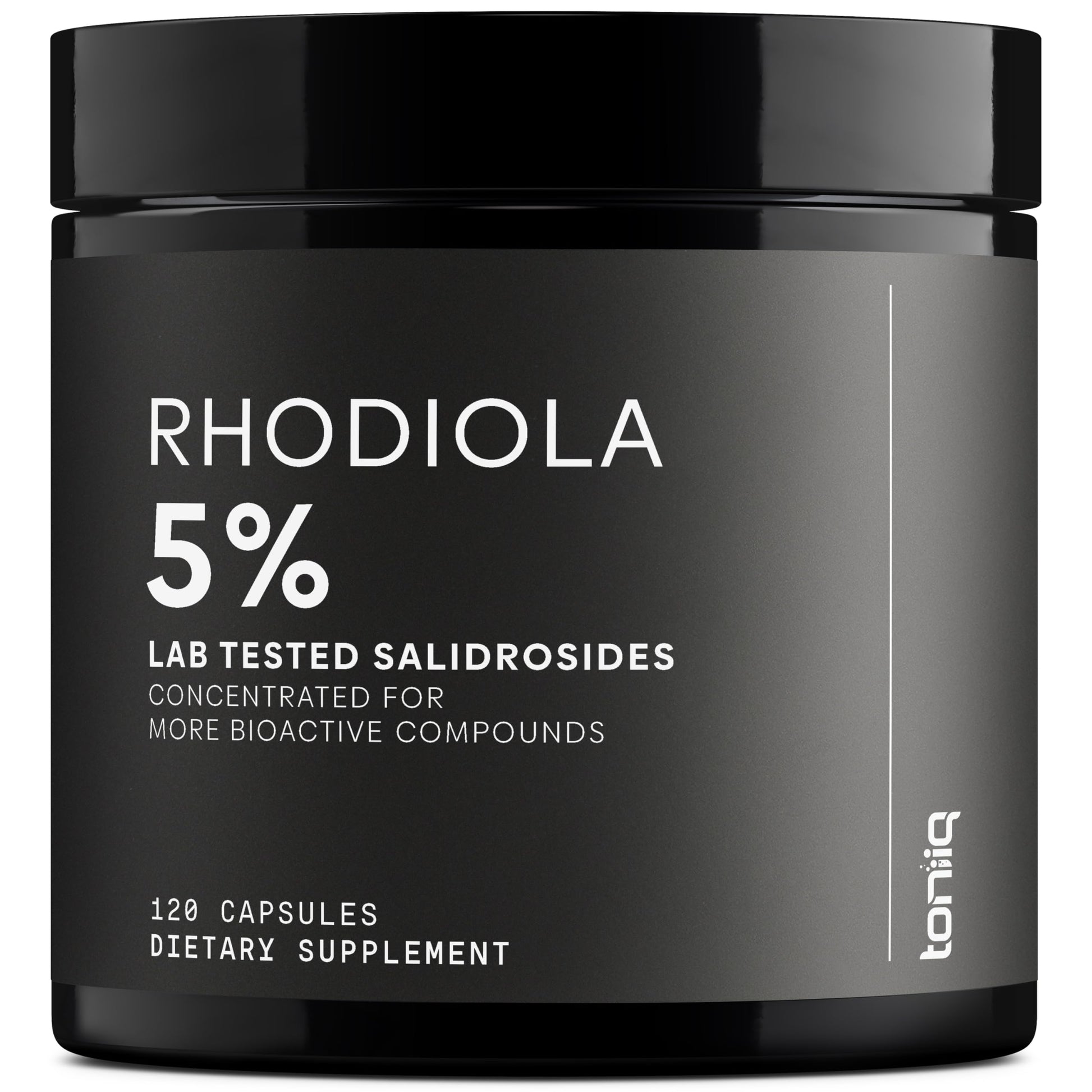 Toniiq Triple-Strength 600mg Rhodiola Rosea - 120 Capsules - 5% Salidroside Concentrated Extract - Highly Purified and Bioavailable Toniiq Au supplements