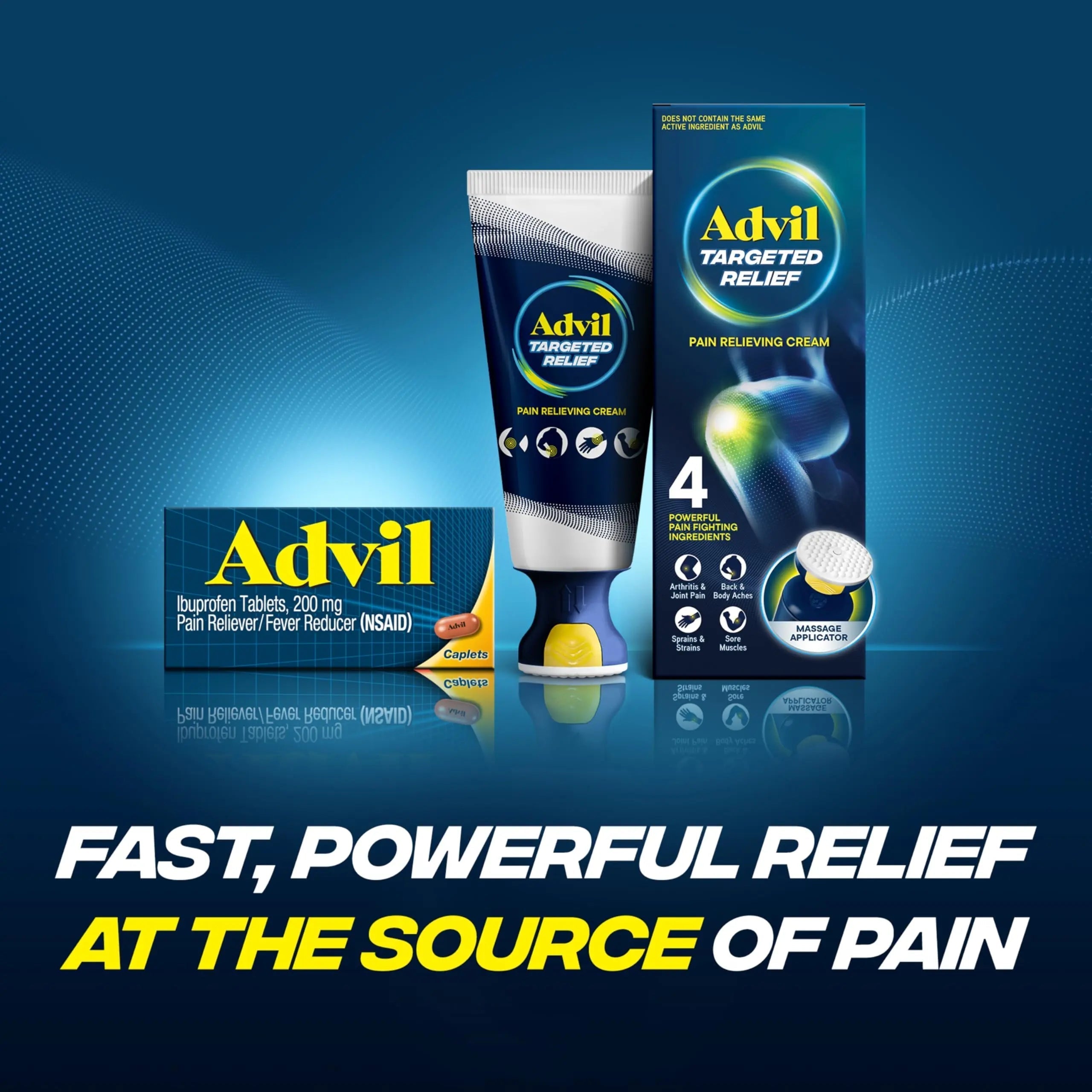 Advil Pain Reliever and Fever Reducer, Pain Relief Medicine with Ibuprofen 200mg for Headache, Backache, Menstrual Pain and Joint Pain Relief - 100 Coated Caplets Advil Au supplements