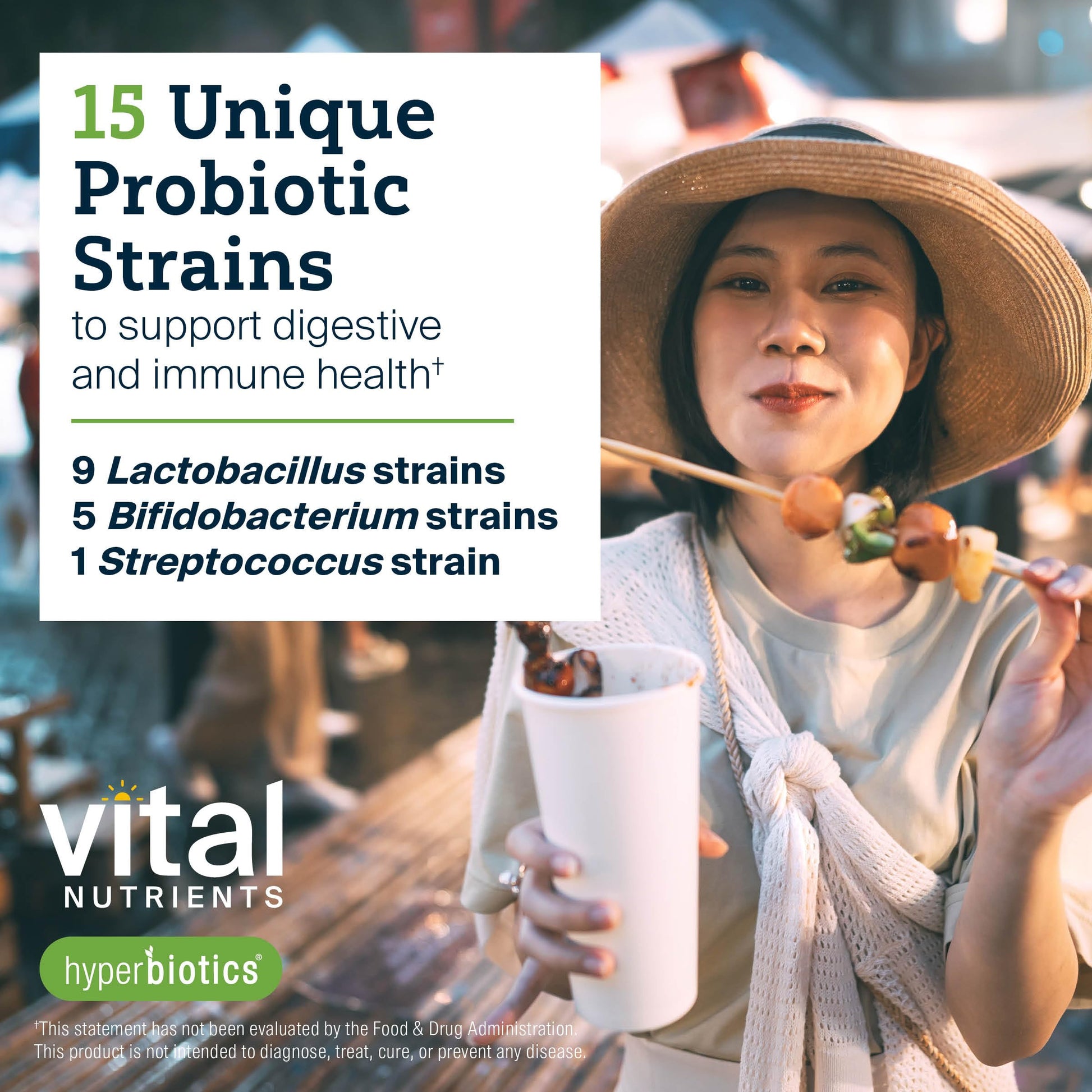 Hyperbiotics Vital Nutrients Pro-15 Advanced Probiotics for Women and Men | 15 Strains + Kiwifruit | Clinically Studied Daily Probiotics for Digestive Health, Gas, & Bloating | 30 Vegan Tablets Hyperbiotics Au supplements