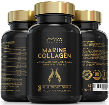 Advanced Marine Collagen Capsules | 1735mg Superfood & Vitamin Boosted Complex for Glowing Hair, Skin & Nails Oxford Organics Au supplements