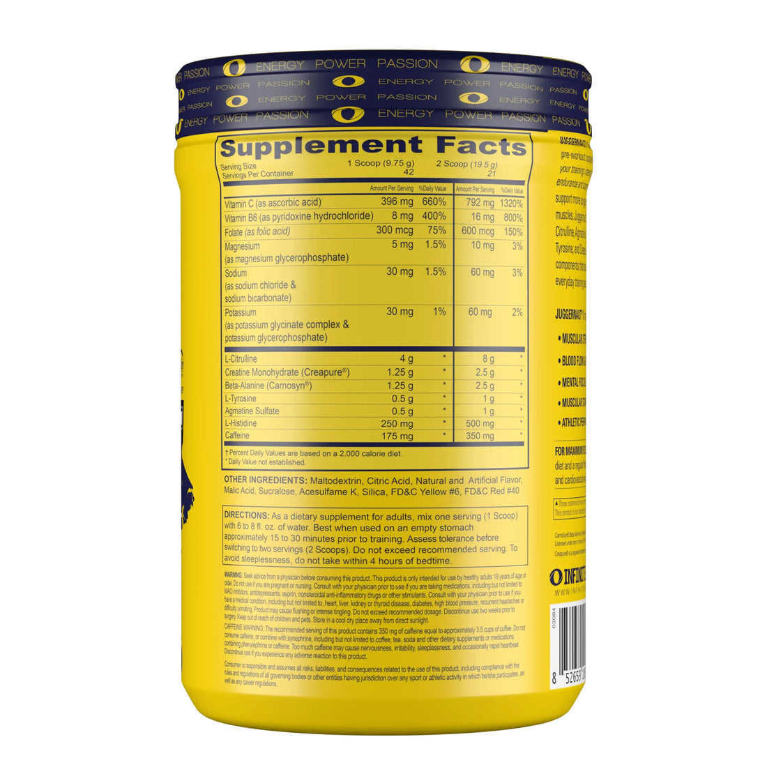 Infinite Labs Juggernaut X Ultimate Punch Pre Workout Supplement with Citrulline, Creatine Infinite Labs uk supplements