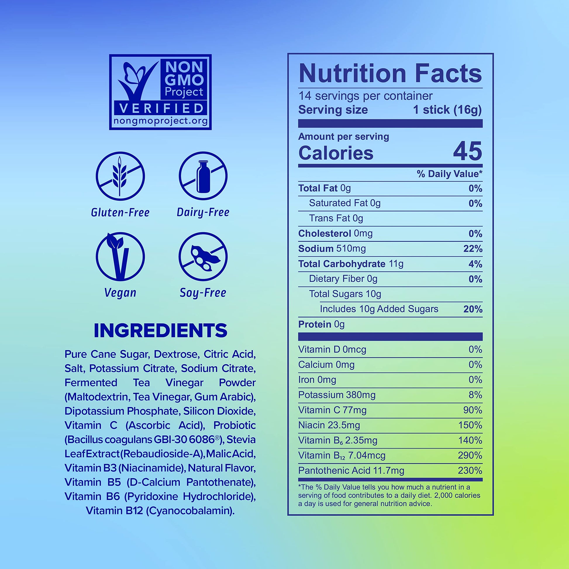 Liquid I.V. Hydration Multiplier + Probiotic Kombucha - Tart Green Apple - Hydration Powder Liquid I.V. Au supplements