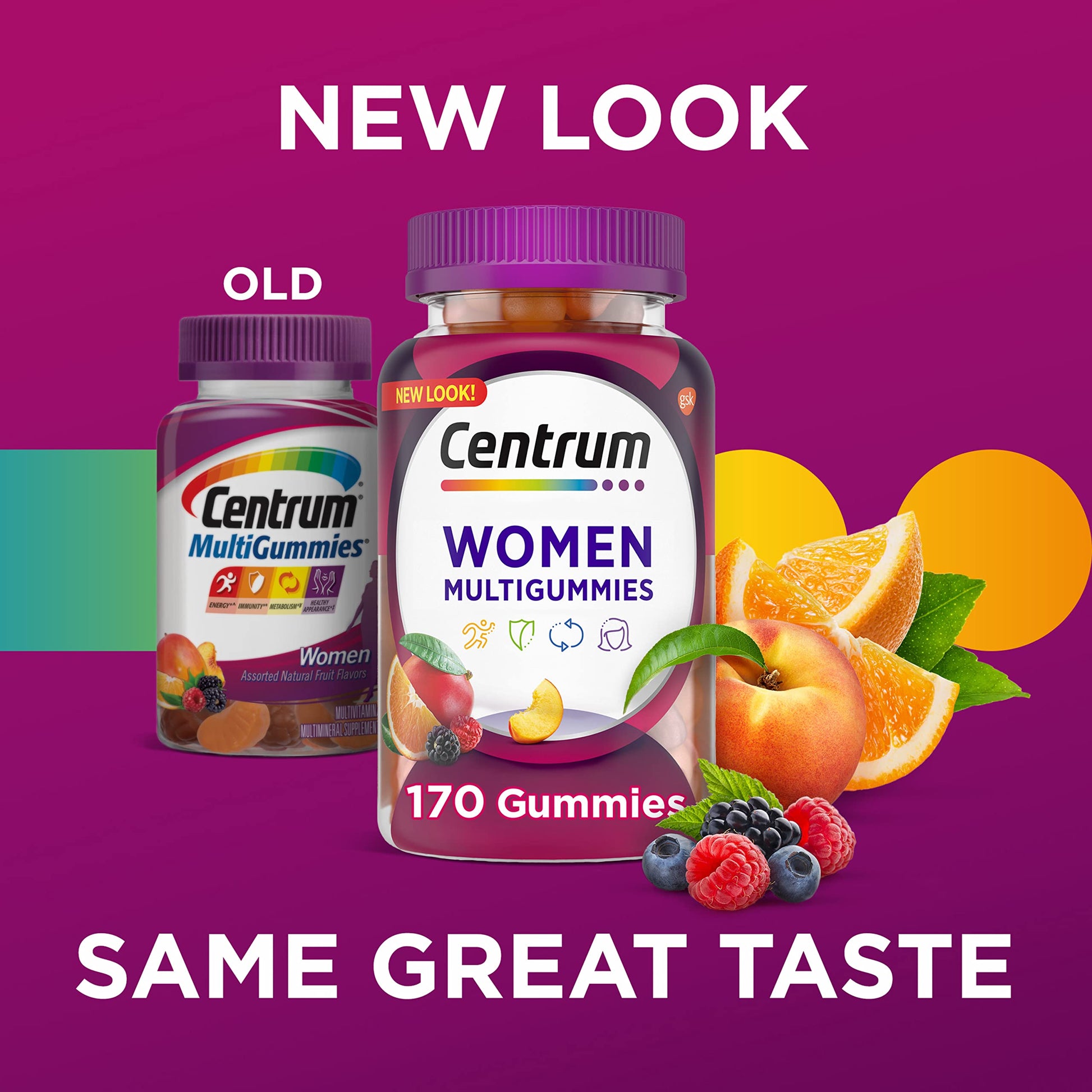 Centrum MultiGummies Gummy Multivitamin for Women, Multivitamin/Multimineral Supplement with Vitamin D3, B and Antioxidants Centrum Au supplements
