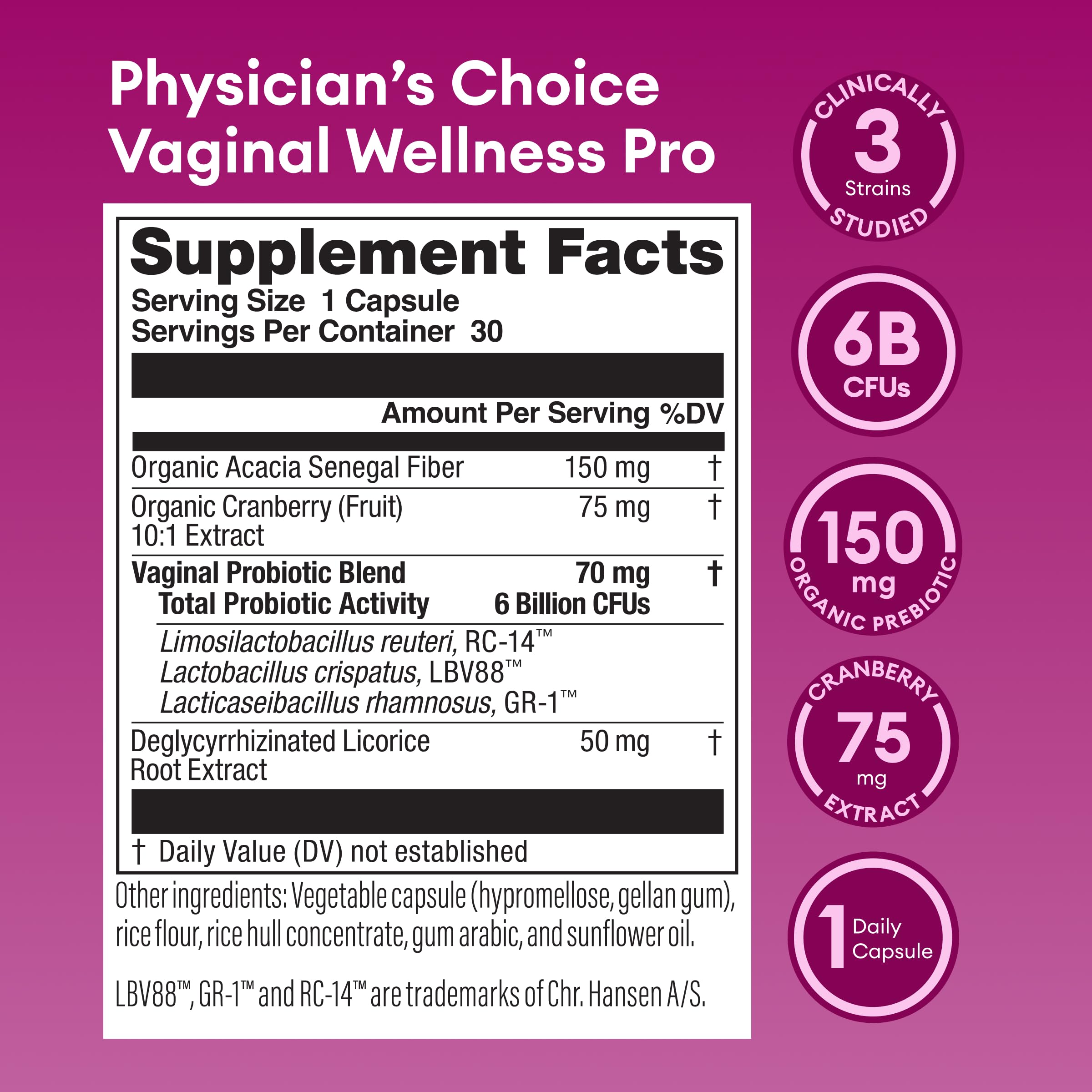Physician's CHOICE Feminine Power Duo Bundle - Vaginal Probiotic 30ct + Womens Probiotic 60ct Physician's CHOICE Au supplements