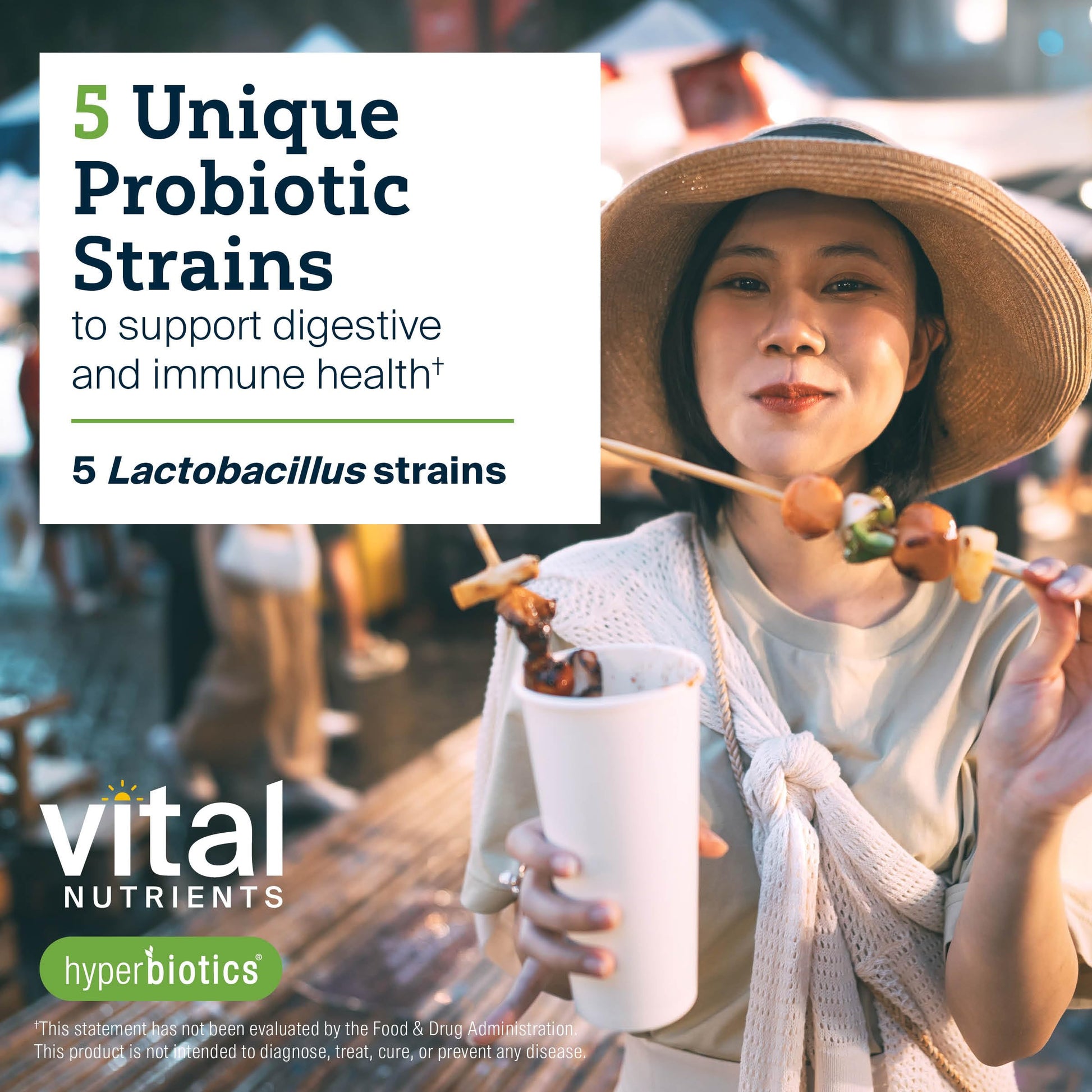 Hyperbiotics Vital Nutrients Prebiotic and Probiotic for Women and Men | 60 Billion CFU | Pre and Probiotics Supports Digestive Health, Constipation, Diarrhea, Gas & Bloating | 60 Vegan Capsules Hyperbiotics Au supplements