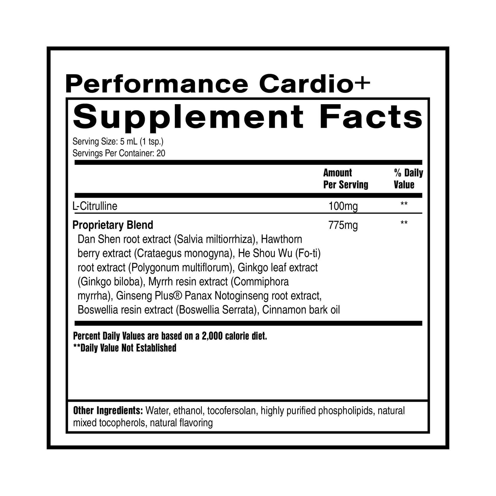 Quicksilver Scientific Performance Cardio+ - Herbal Supplement to Support Blood Circulation & Brain Health - Cardiovascular Supplement with Hawthorn Berry + He Shou Wu + Ginseng Extract (3.38 oz) Quicksilver Scientific Au supplements
