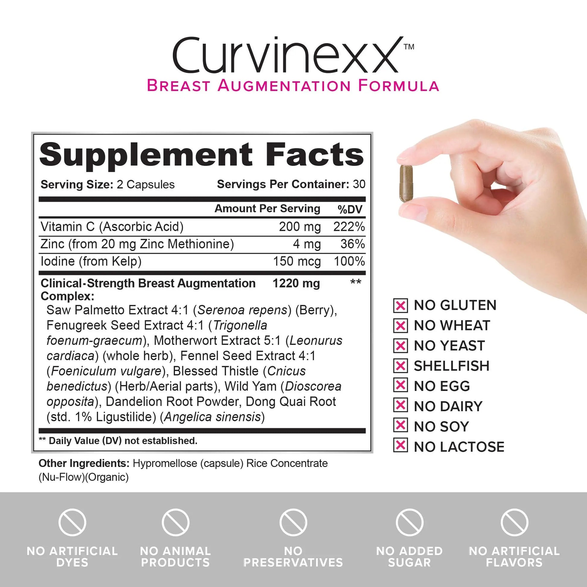CURVINEXX (3 Bottles) - Natural Breast Toning and Firming Supplement. Lift, Firm and Enhance your Bust Naturally... Curvinexx Au supplements