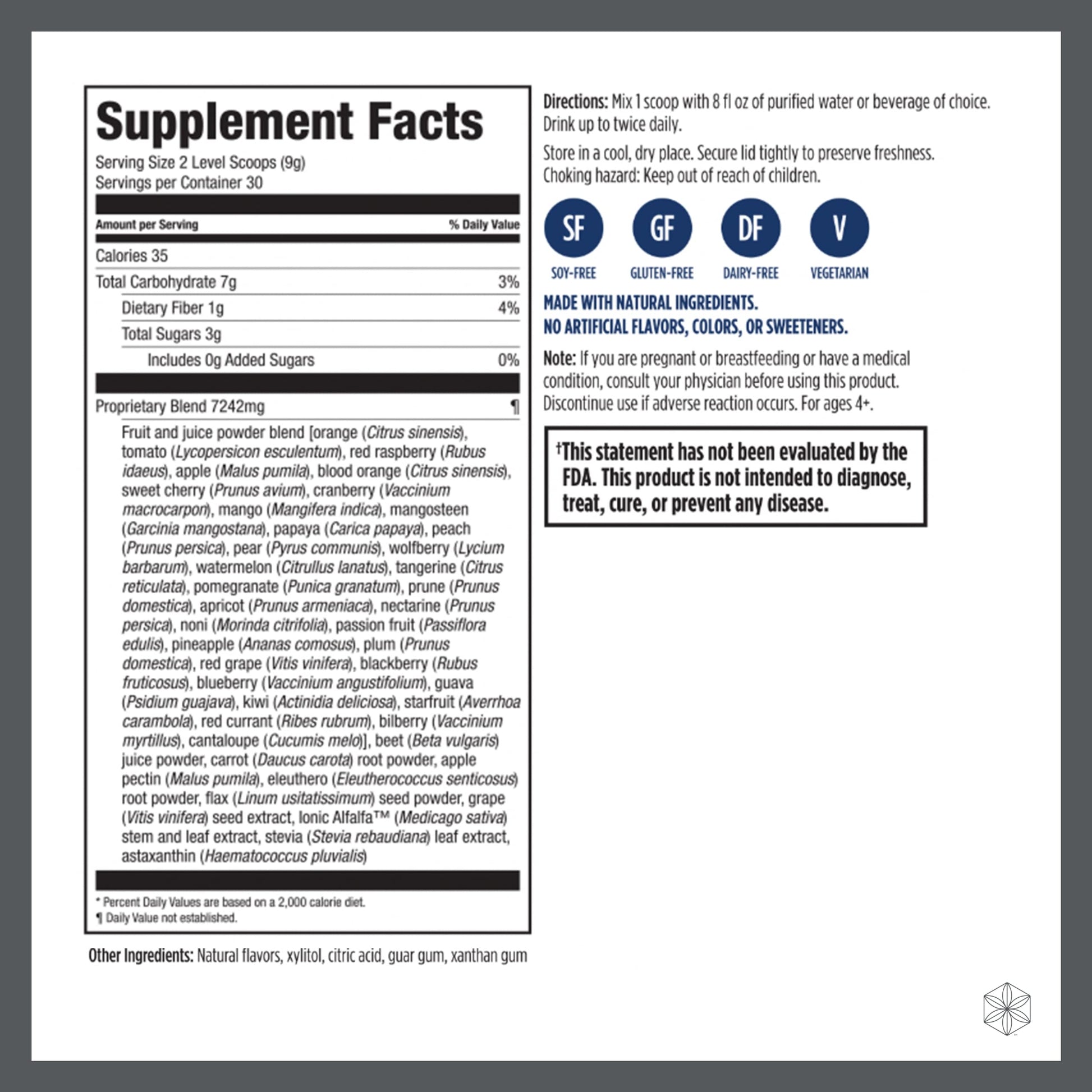 Isagenix Fruits - Phytonutrient & Superfruits Drink Mix - Health Support Supplement Isagenix Au supplements
