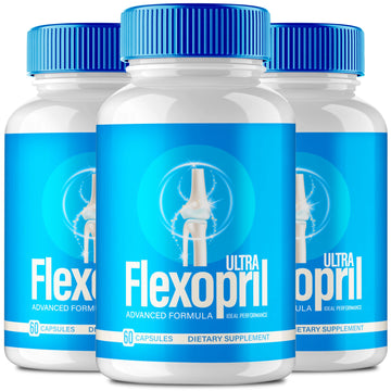 Flexopril Ultra Joint Support Capsules, Official Flexopril Supplement Pills, All-Natural Formula to Fortify Bones and Bolster Flexibility - Maximum Strength, FlexoprilUltra Pills Reviews (3 Pack) IDEAL PERFORMANCE Au supplements