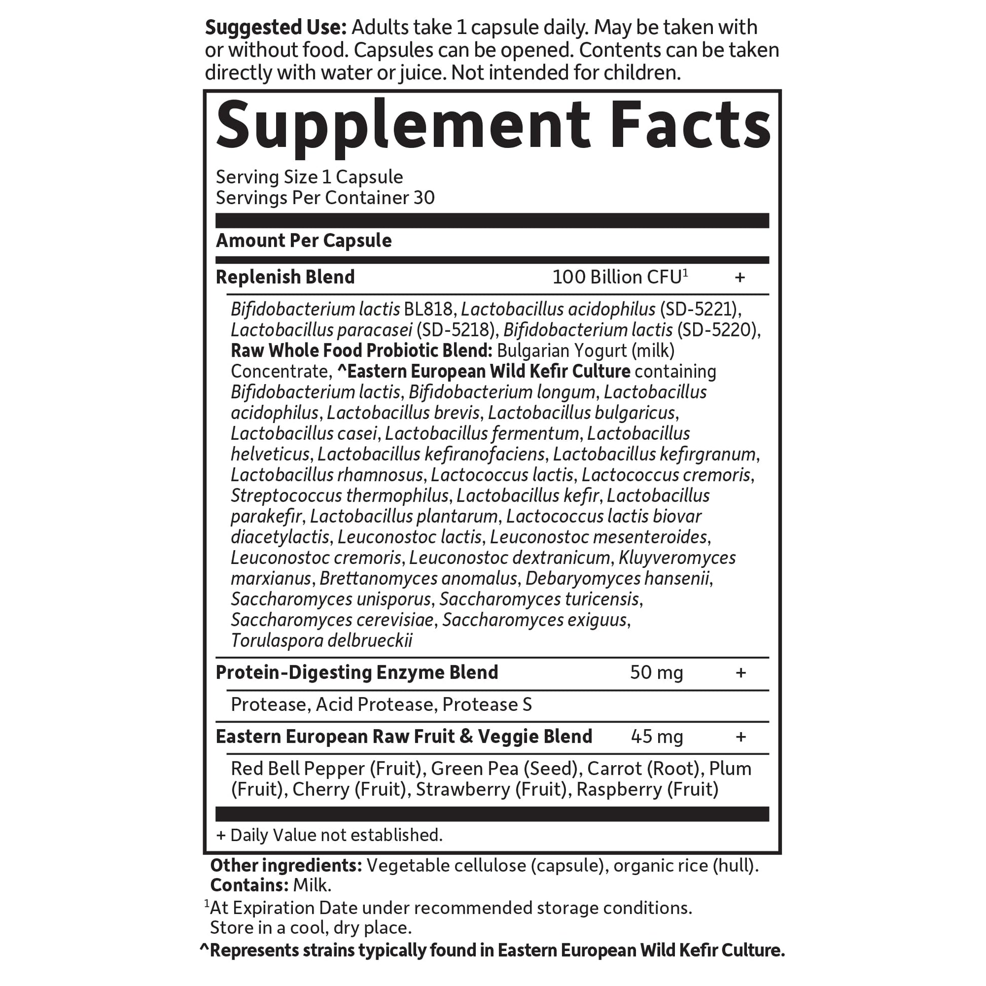 Garden of Life Raw Probiotics for Women and Men with Digestive Enzymes, 100 Billion CFU, Clinically Studied Strains, Shelf Stable, 30 Capsules Garden of Life Au supplements
