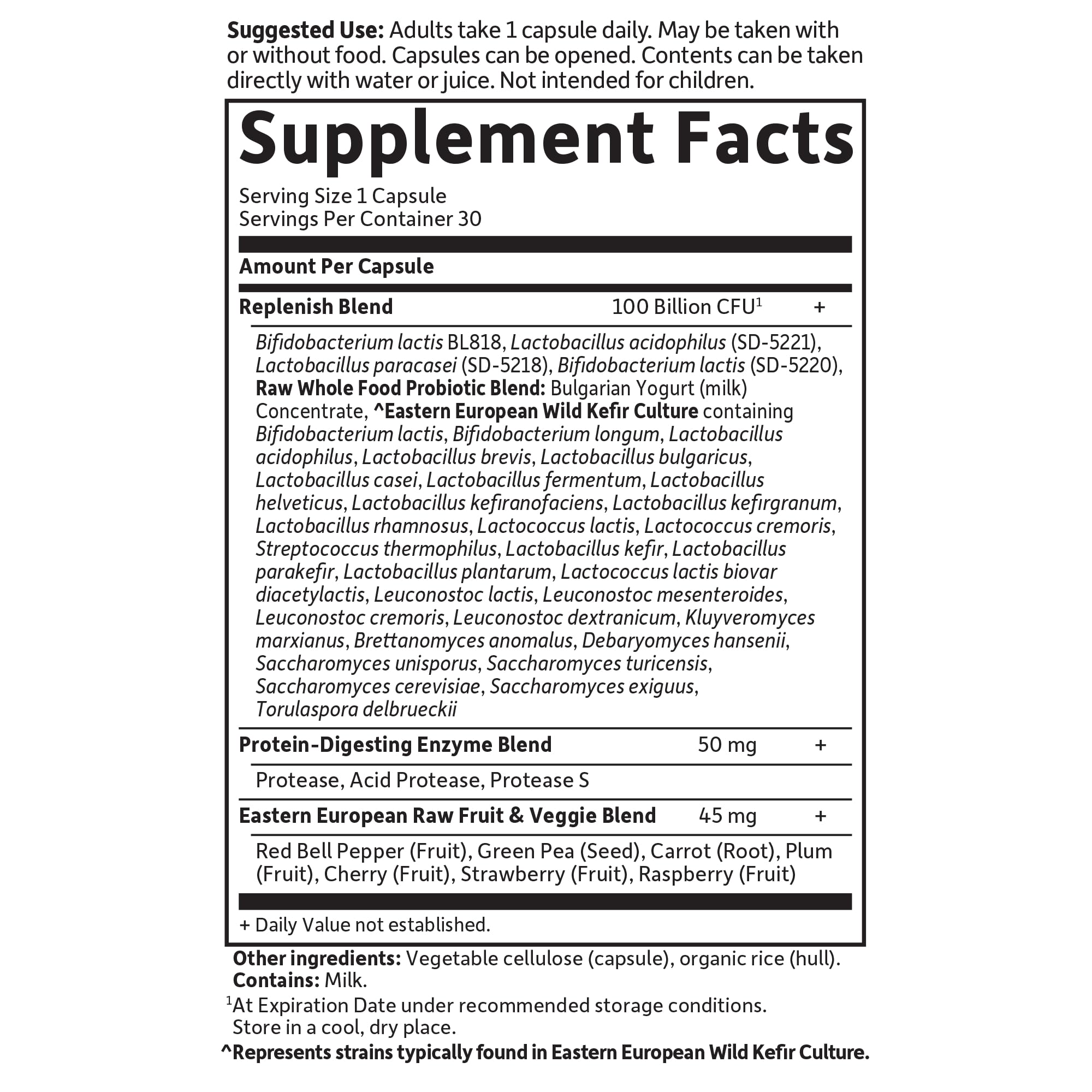 Garden of Life Raw Probiotics for Women and Men with Digestive Enzymes, 100 Billion CFU, Clinically Studied Strains, Shelf Stable, 30 Capsules Garden of Life Au supplements