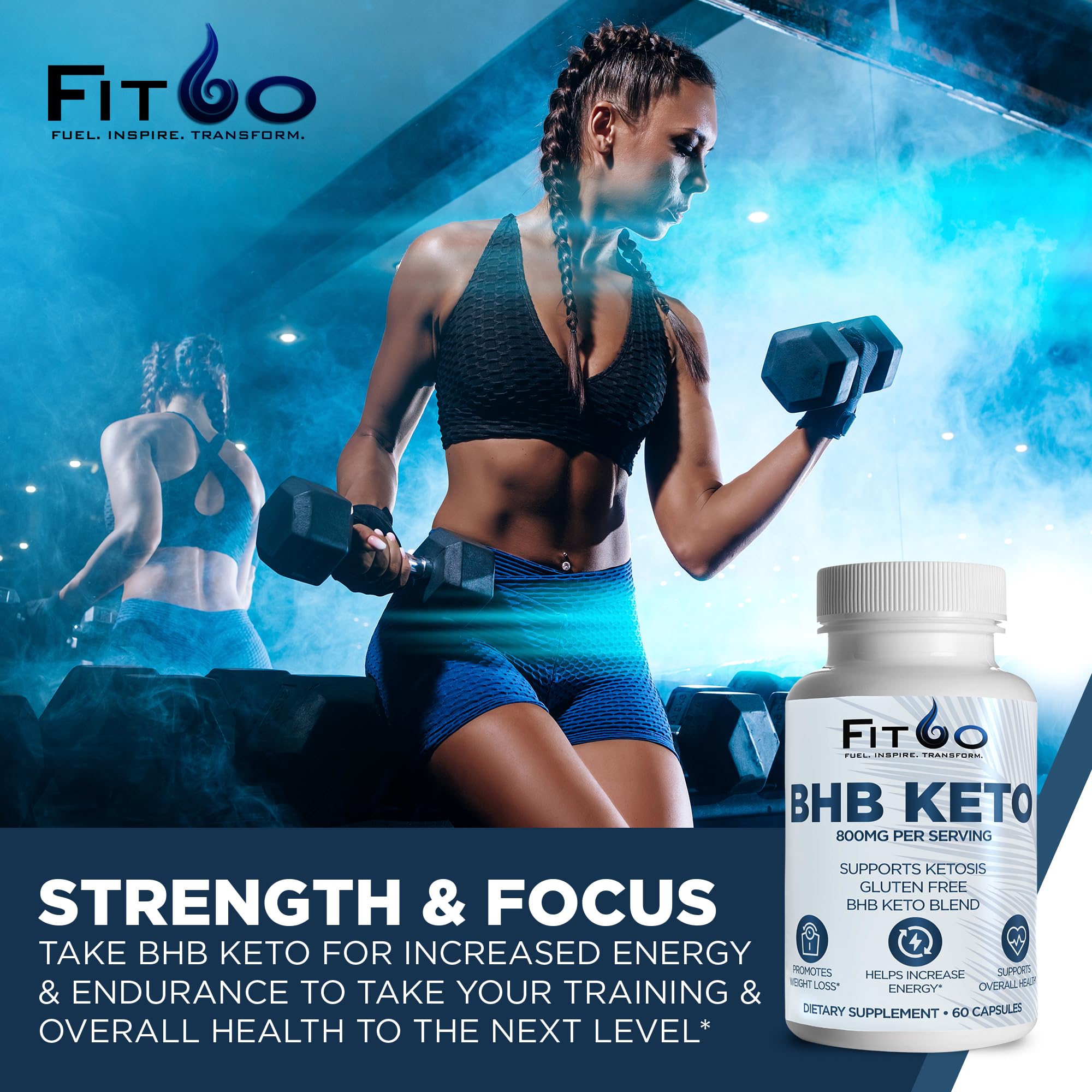 FIT60 Keto Diet Pills for Men & Women - Boost Energy and Mental Clarity for Enhanced Focus FIT60 Au supplements