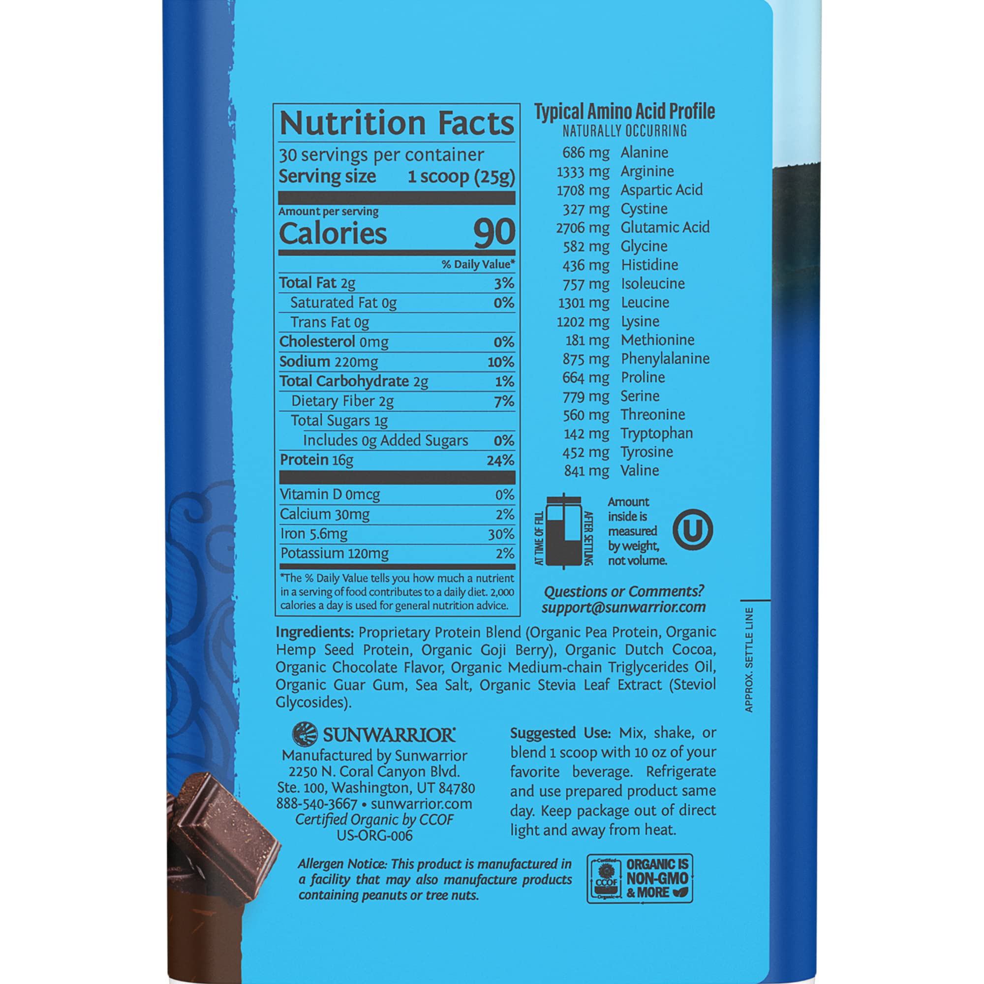 Vegan Organic Protein Powder Plant-based | BCAA Amino Acids Hemp Seed Soy Sunwarrior Au supplements
