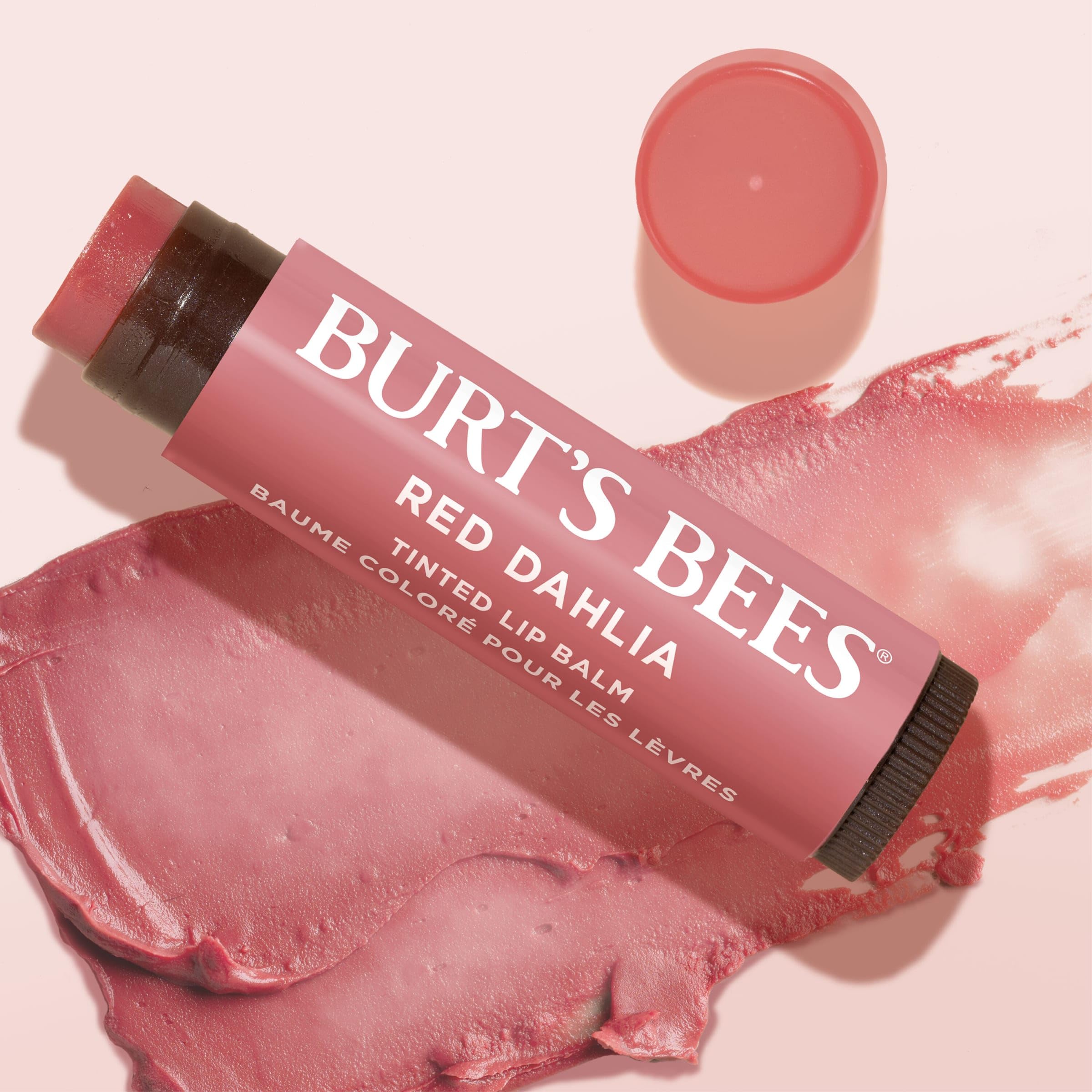 Burt's Bees Lip Tint Balm with Long Lasting 2 in 1 Duo Tinted Balm Formula, Color Infused with Deeply Hydrating Shea Butter for a Natural Looking Buildable Finish, Fiery Red Dahlia (2-Pack) Burt's Bees Au supplements