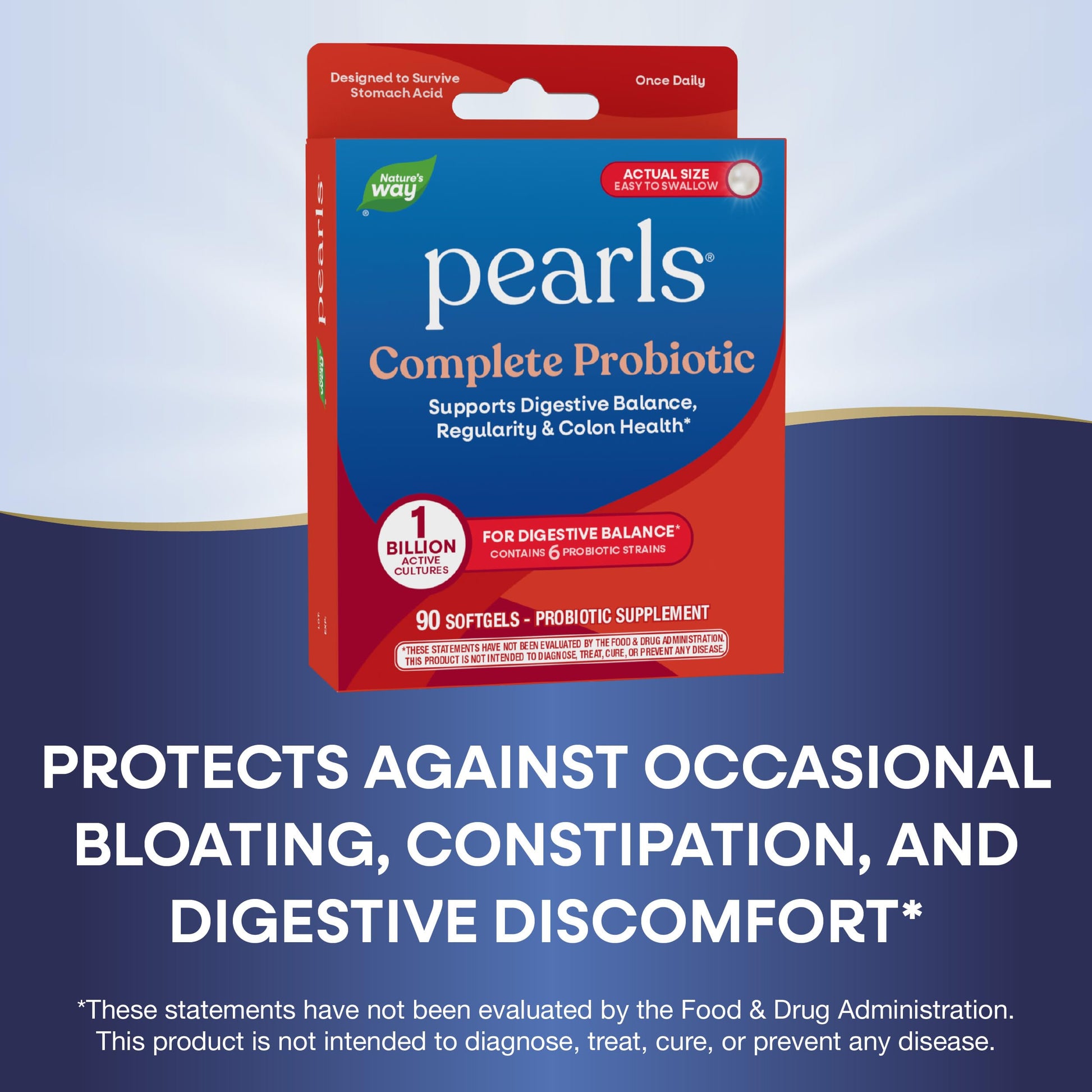 Nature's Way Probiotic Pearls Complete, 1 Billion Live Cultures, 90 Softgels Nature's Way Au supplements
