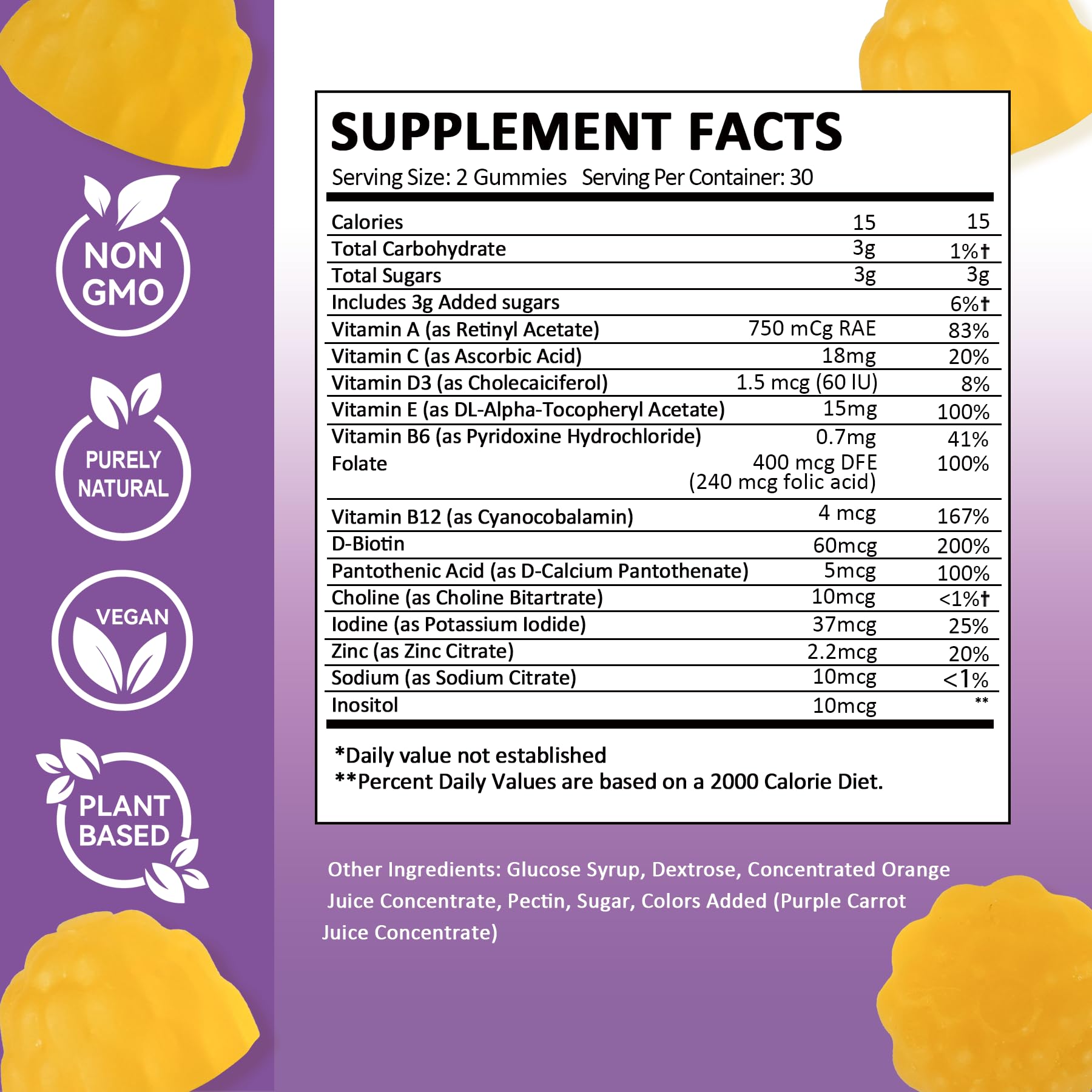 Fibro Gummies for Women Ovarian, Multivitamin Gummies for Hormone Balance, Ovarian Support Inositol Gummy with Vitamin A, E, and Minerals, 60 Count Feelherbs Au supplements