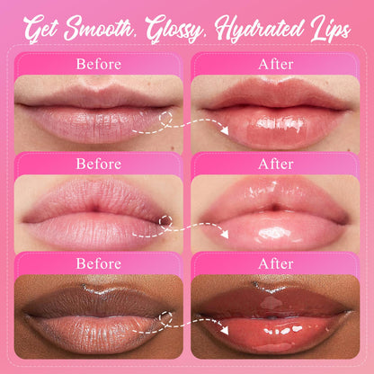 4 Pack Lip Mask Set, Hydrating Lip Mask Overnight - Berry, Grape, Mint, Vanilla Flavors, Lip Sleeping Mask Nourish Lip Balm with Vitamin C & Shea Butter | Dry Lips Care Gift SHVYOGAu supplements