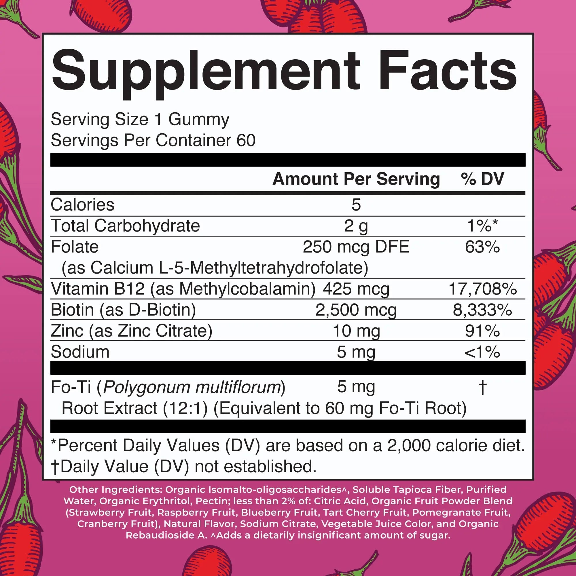 MaryRuth Organics Biotin Gummies | Sugar Free | Vegan | Non-GMO | 2,500 mcg Biotin Supplement | Hair Skin and Nails Vitamins | Hair Growth Vitamins | Hair Growth Supplement | 60 Count MARYRUTH'S Au supplements