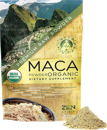 Zen Spirit Maca Root Powder Organic - Peruvian Root Premium Grade Superfood (Raw) Zen Spirit Au supplements
