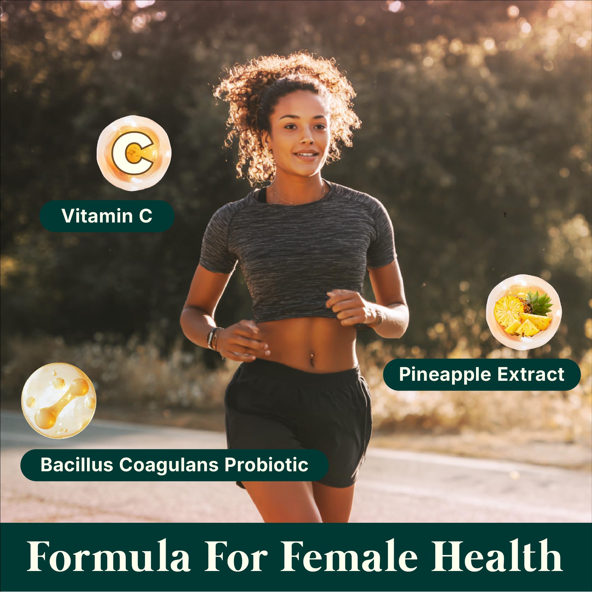 Zontixyrl Premium Feminine Balance Gummies Women - Pineapple Gummies for Women pH Probiotic and Immune Support Vegan Gluten Free 60 Gummies 30 Servings Zontixyrl Au supplements