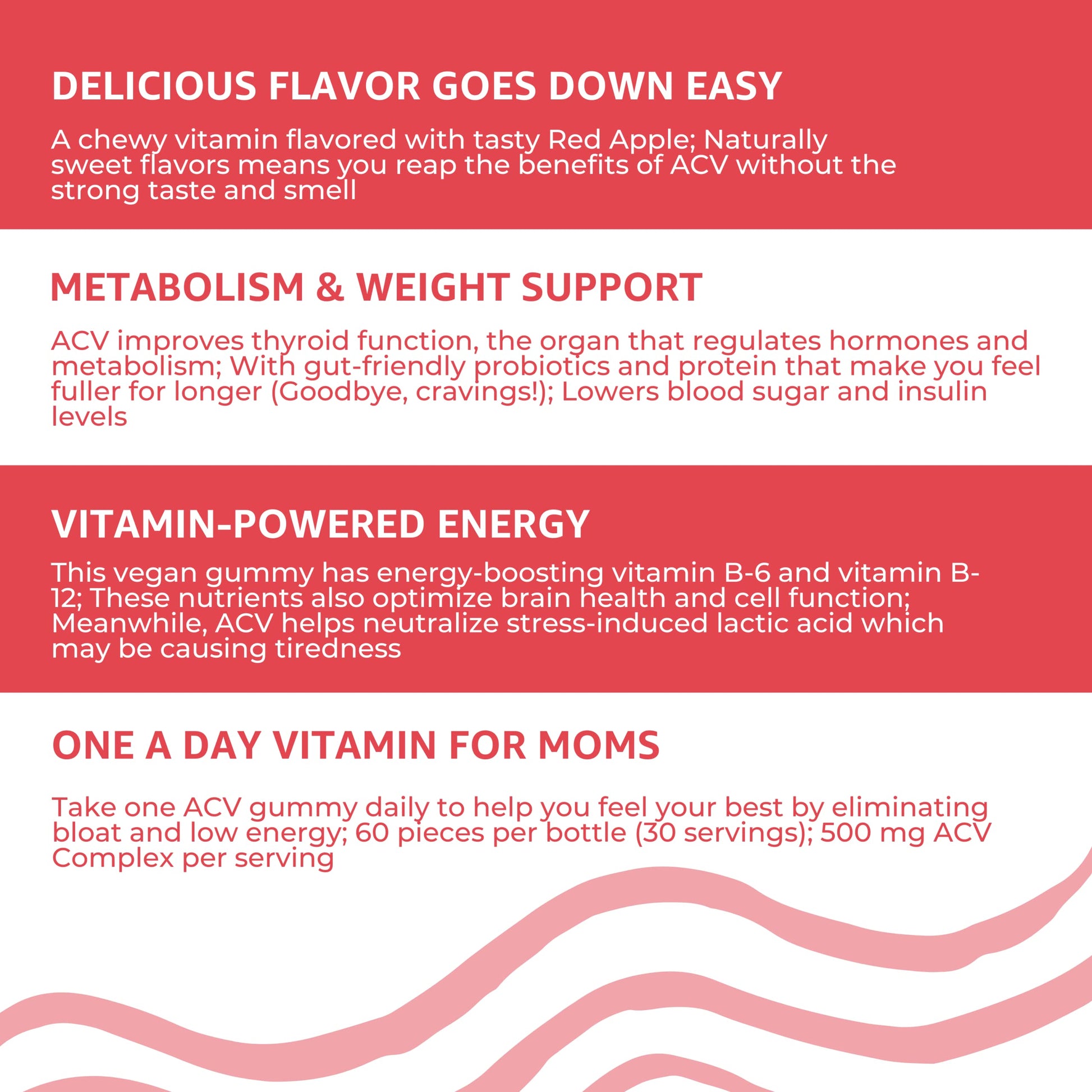 Baby Blues Apple Cider Vinegar Gummies - Vegan, Non-GMO & Gluten-Free, Postpartum Dietary Supplement Baby Blues Au supplements