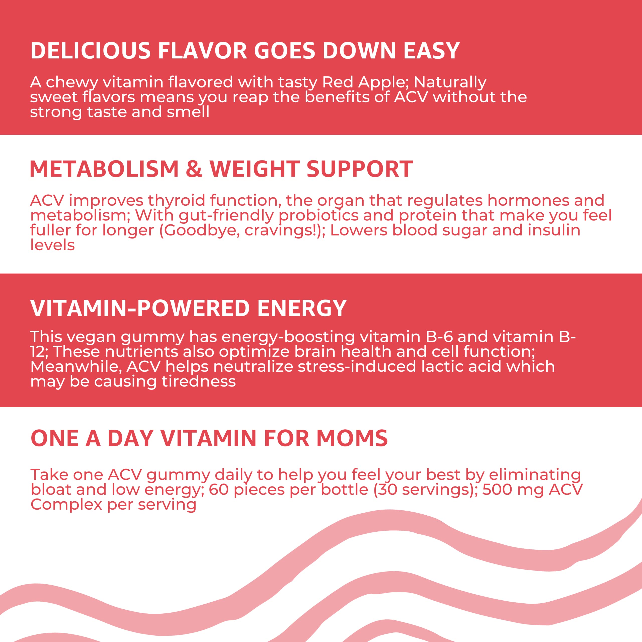 Baby Blues Apple Cider Vinegar Gummies - Vegan, Non-GMO & Gluten-Free, Postpartum Dietary Supplement Baby Blues Au supplements
